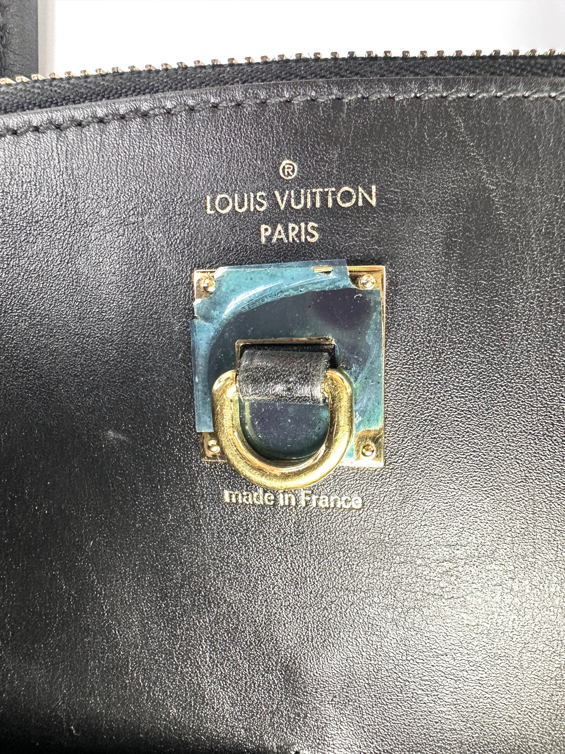 Louis Vuitton City Steamer Black Grained Leather Handle Bag LV2867