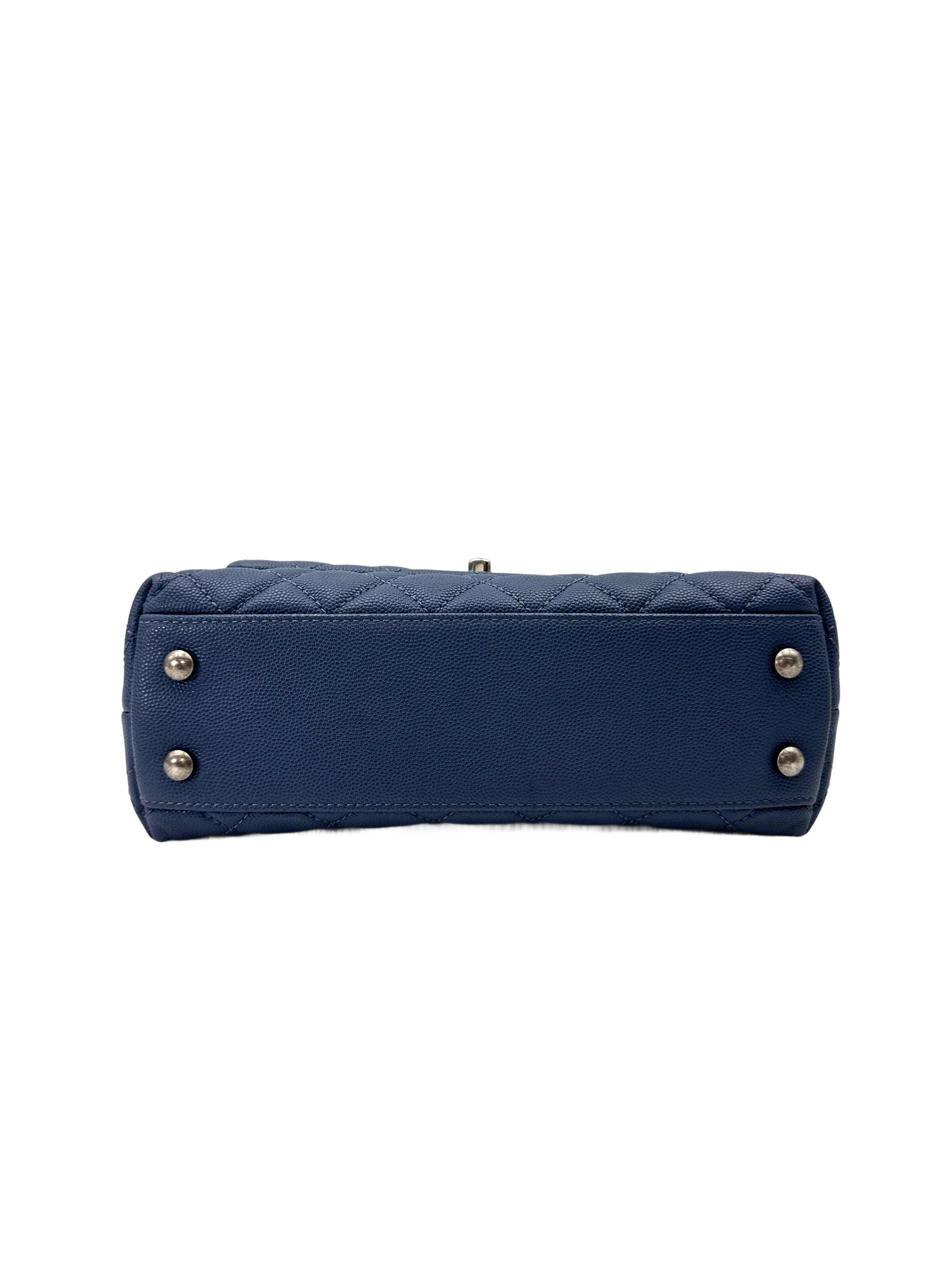 Chanel CoCo Handle Blue Quilted Leather Shoulder Bag(23***39) CC2045