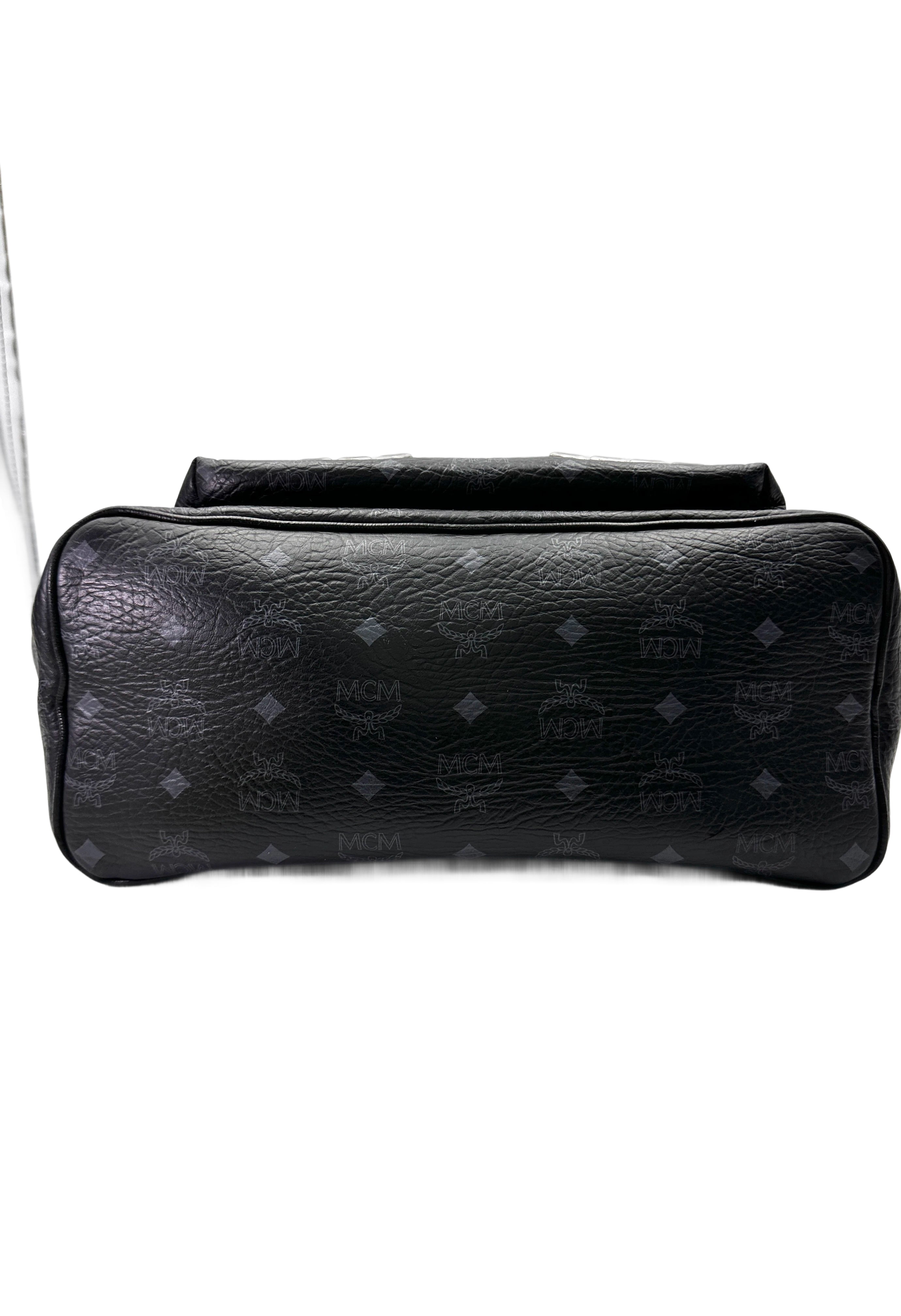 MCM Stark Studded Black Leather Backpack MCM39
