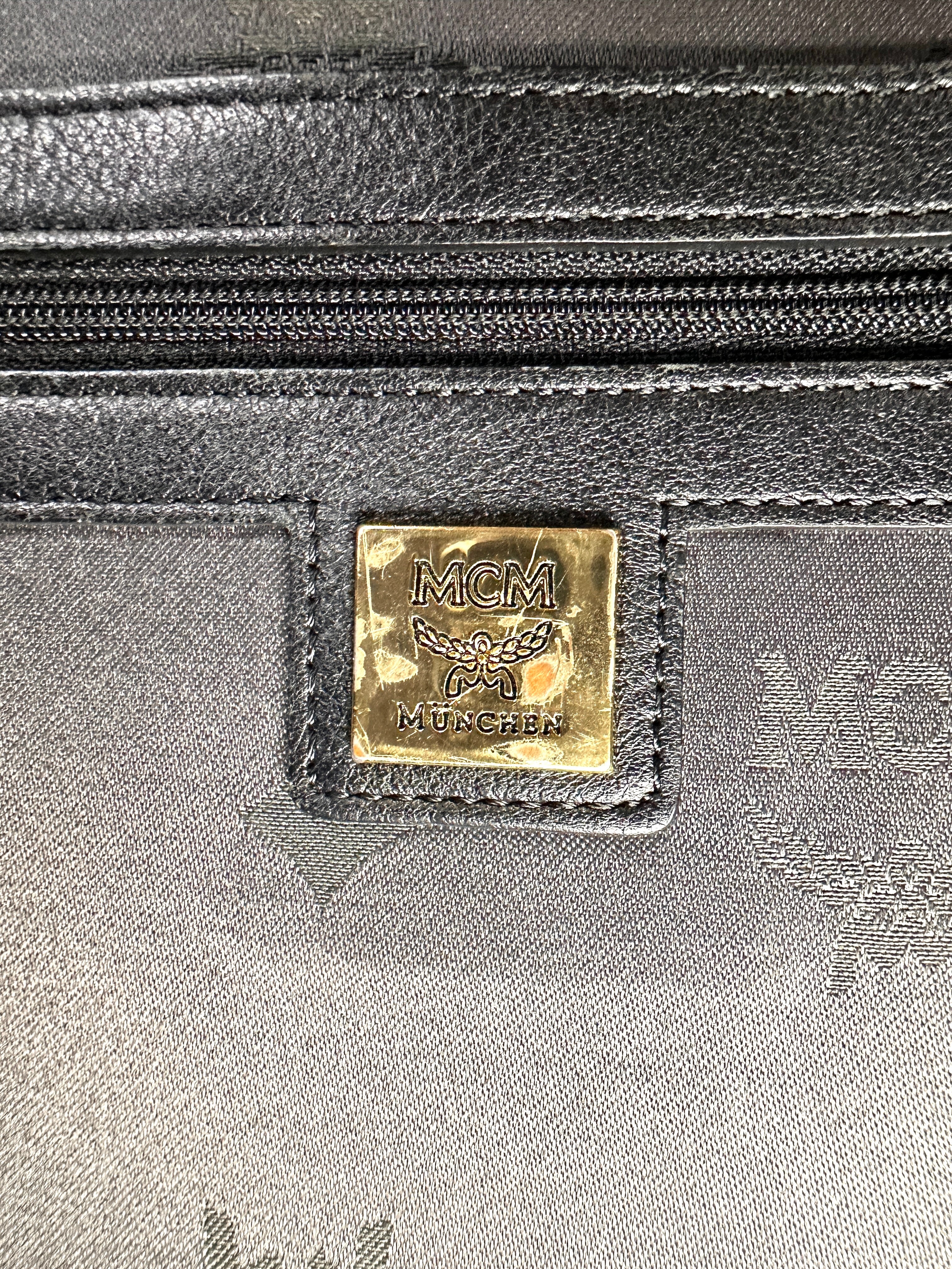 MCM Stark Studded Black Leather Backpack MCM39