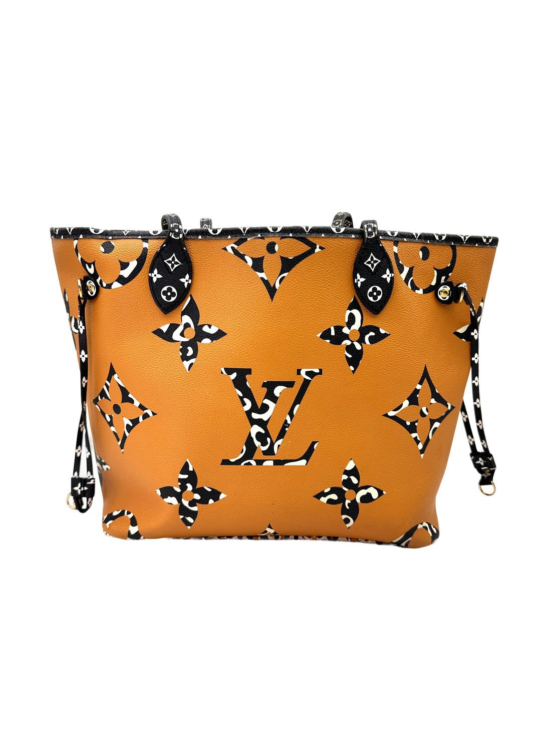 Louis Vuitton Crafty Neverfull Orange/White Monogram Giant Tote Handle Bag LV2869