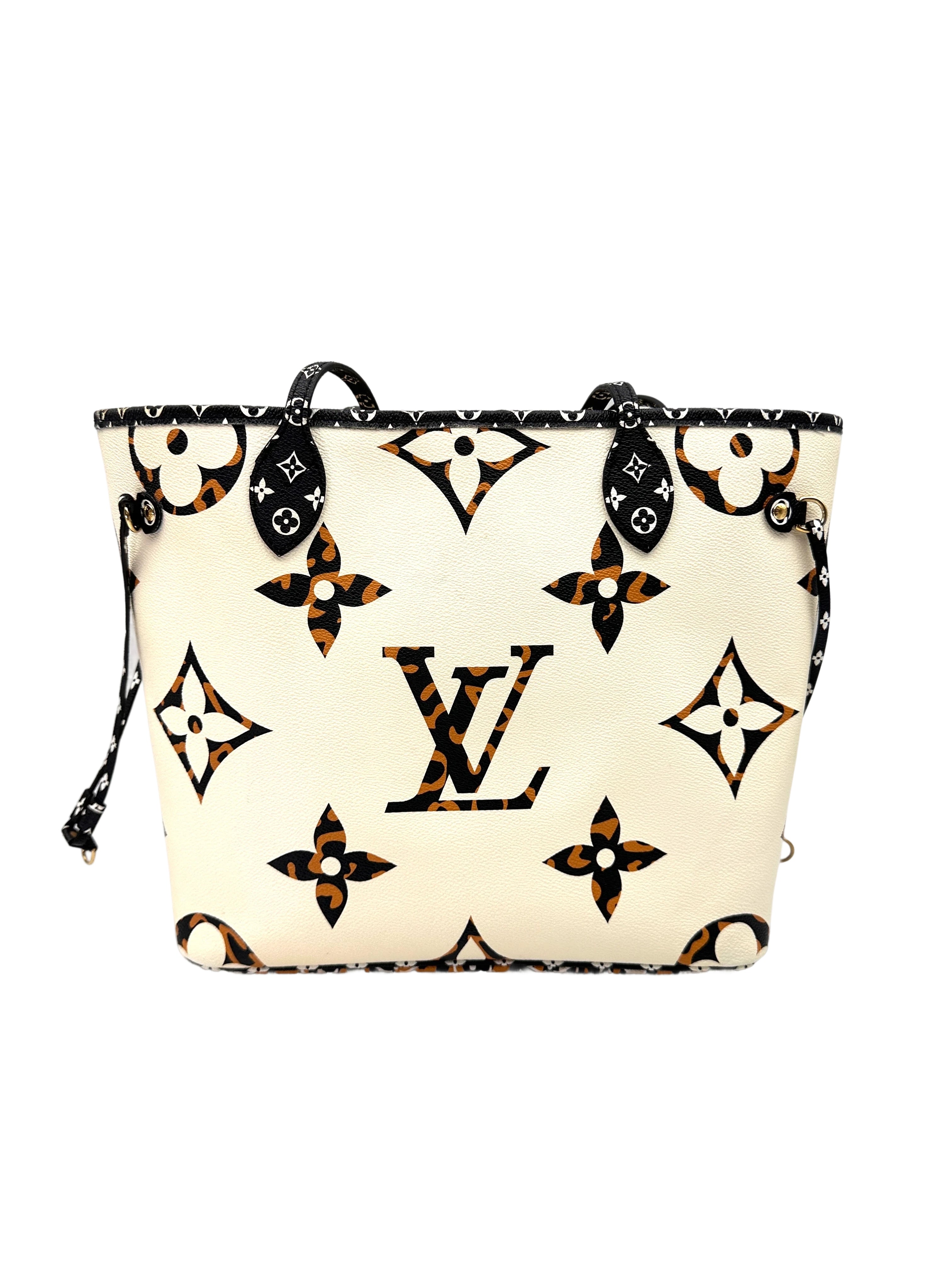 Louis Vuitton Crafty Neverfull Orange/White Monogram Giant Tote Handle Bag LV2869