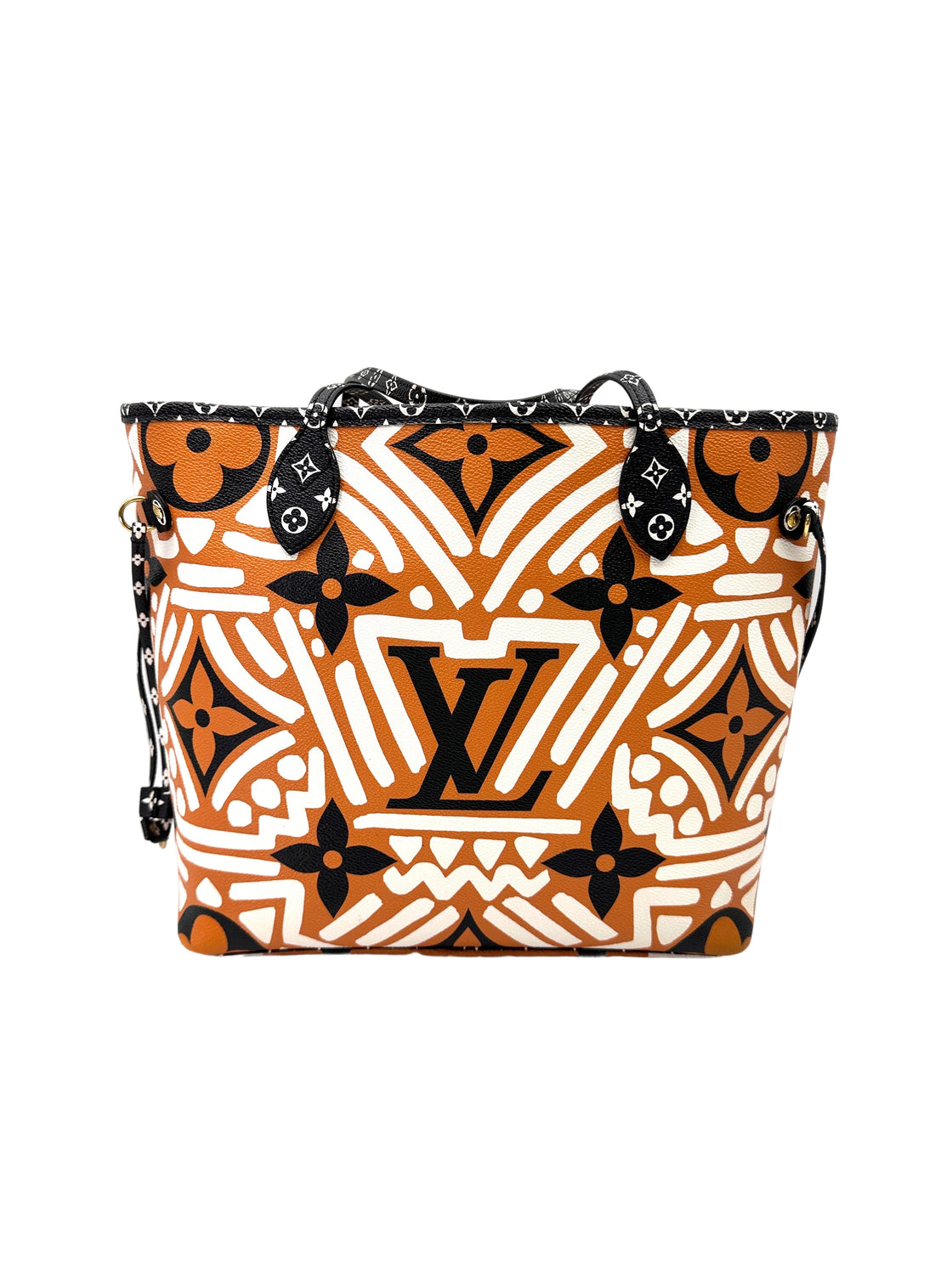Louis Vuitton Neverfull MM Crafty Caramel/White Gaint Monogram Canvas Tote Bag LV2870