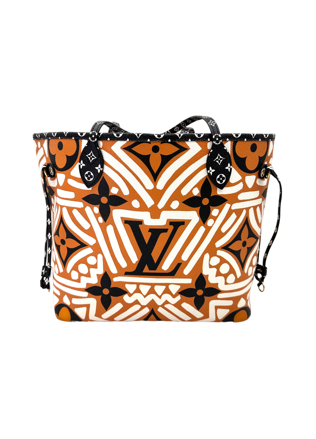 Louis Vuitton Neverfull MM Crafty Caramel/White Gaint Monogram Canvas Tote Bag LV2870