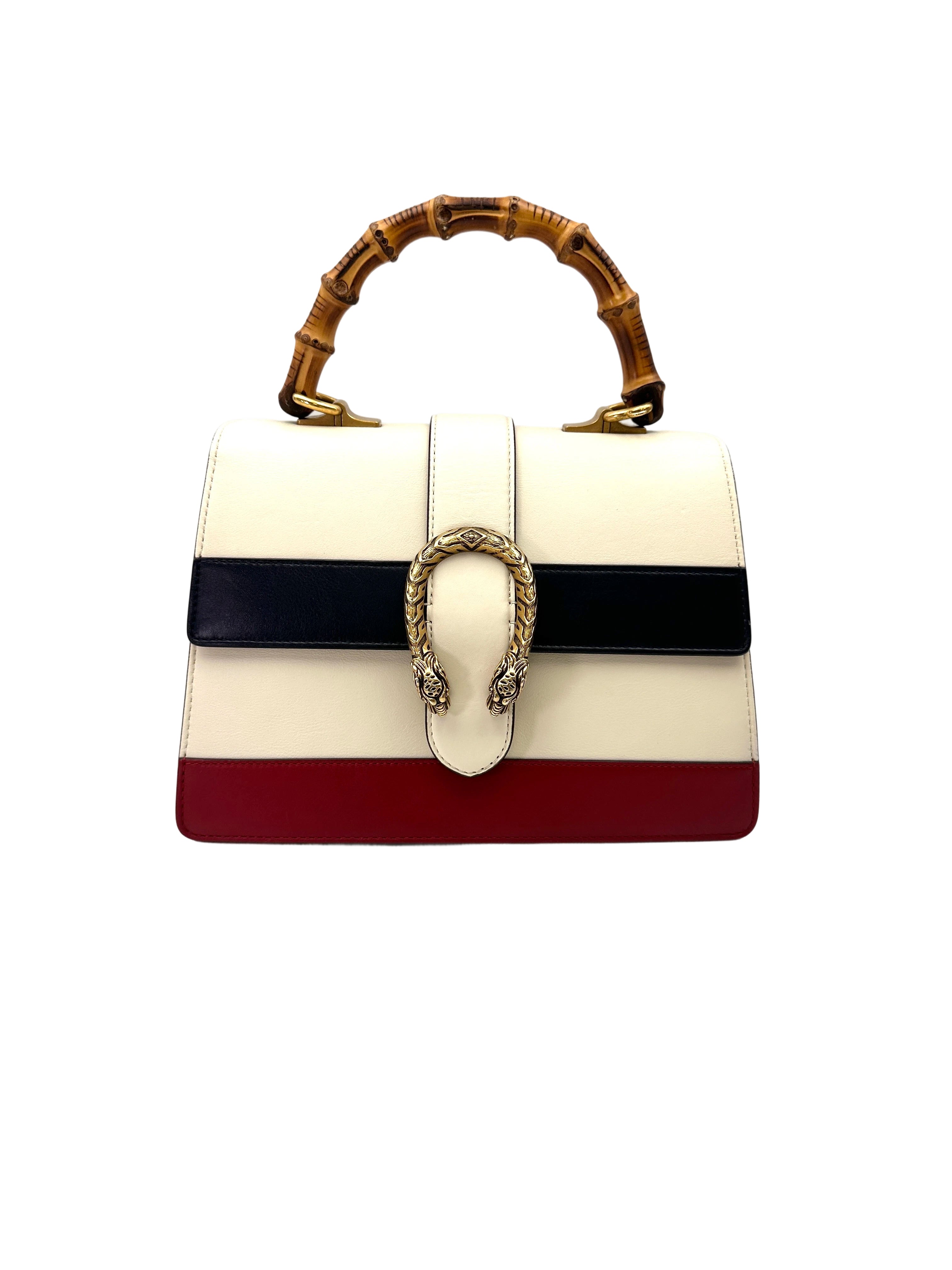 Gucci Dionysus Multicolor Leather Bamboo Top Handle Bag GG1131
