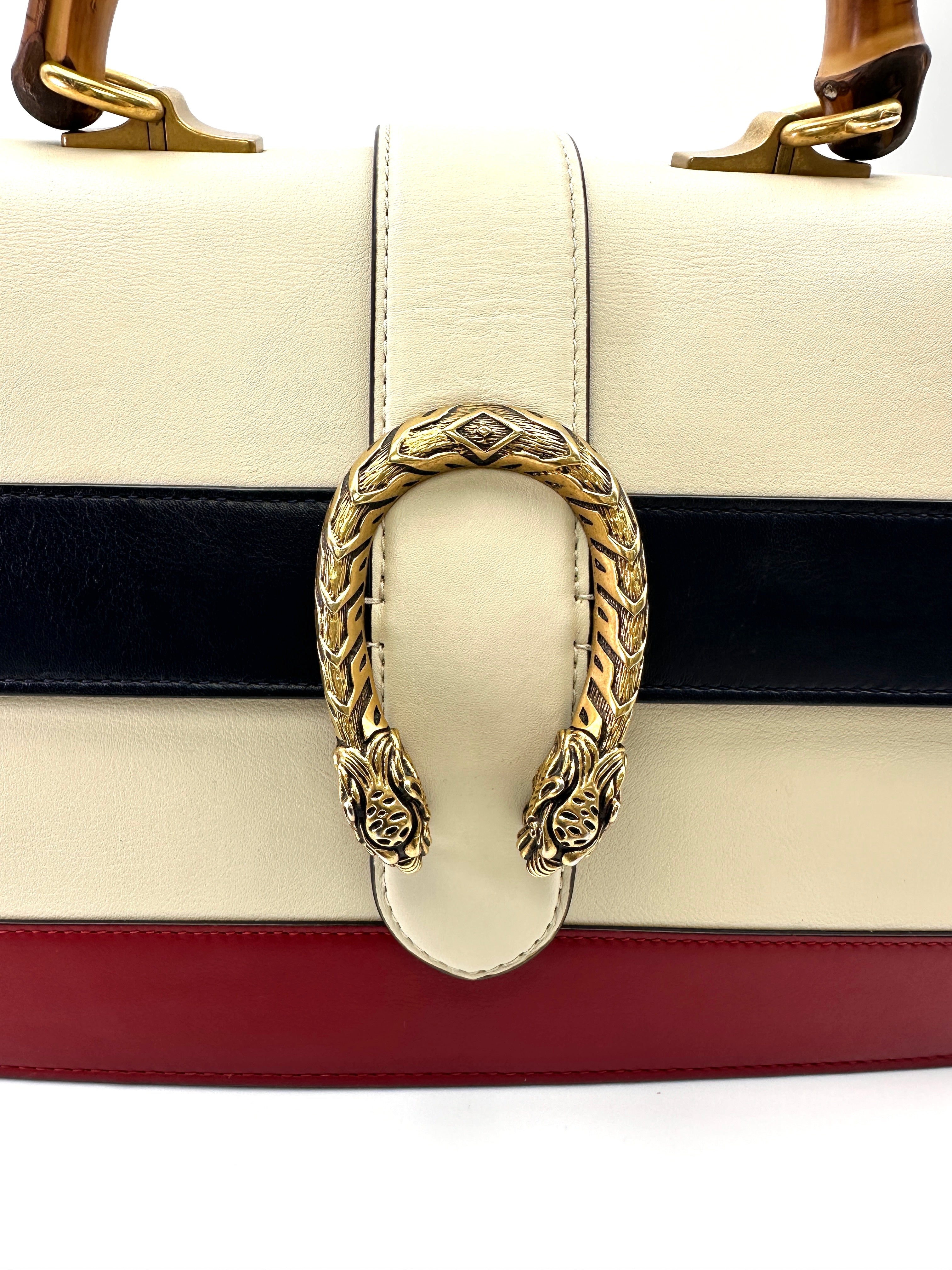 Gucci Dionysus Multicolor Leather Bamboo Top Handle Bag GG1131