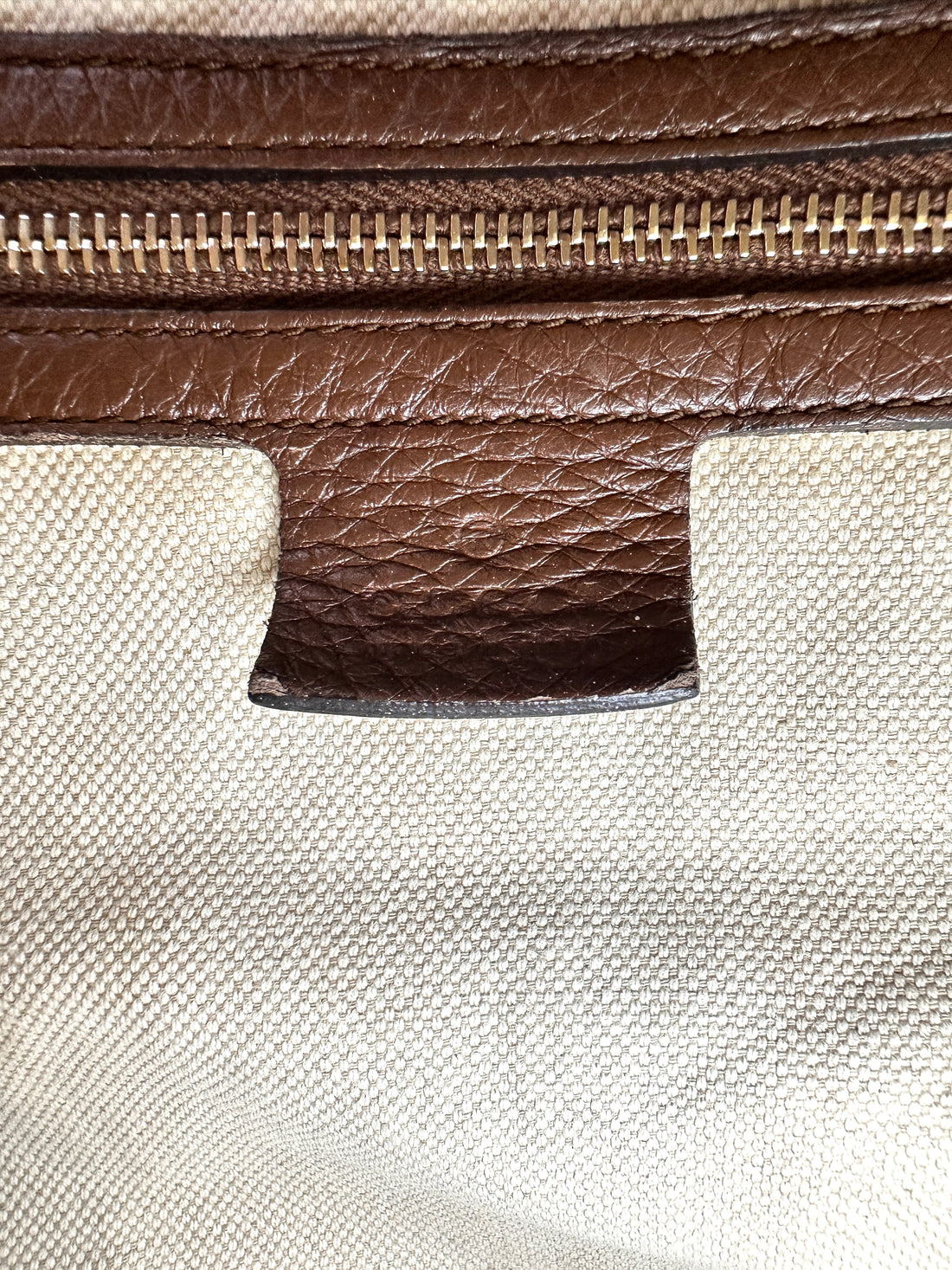 Gucci GG Canvas Boston Bag With Brown Stripe GG1130
