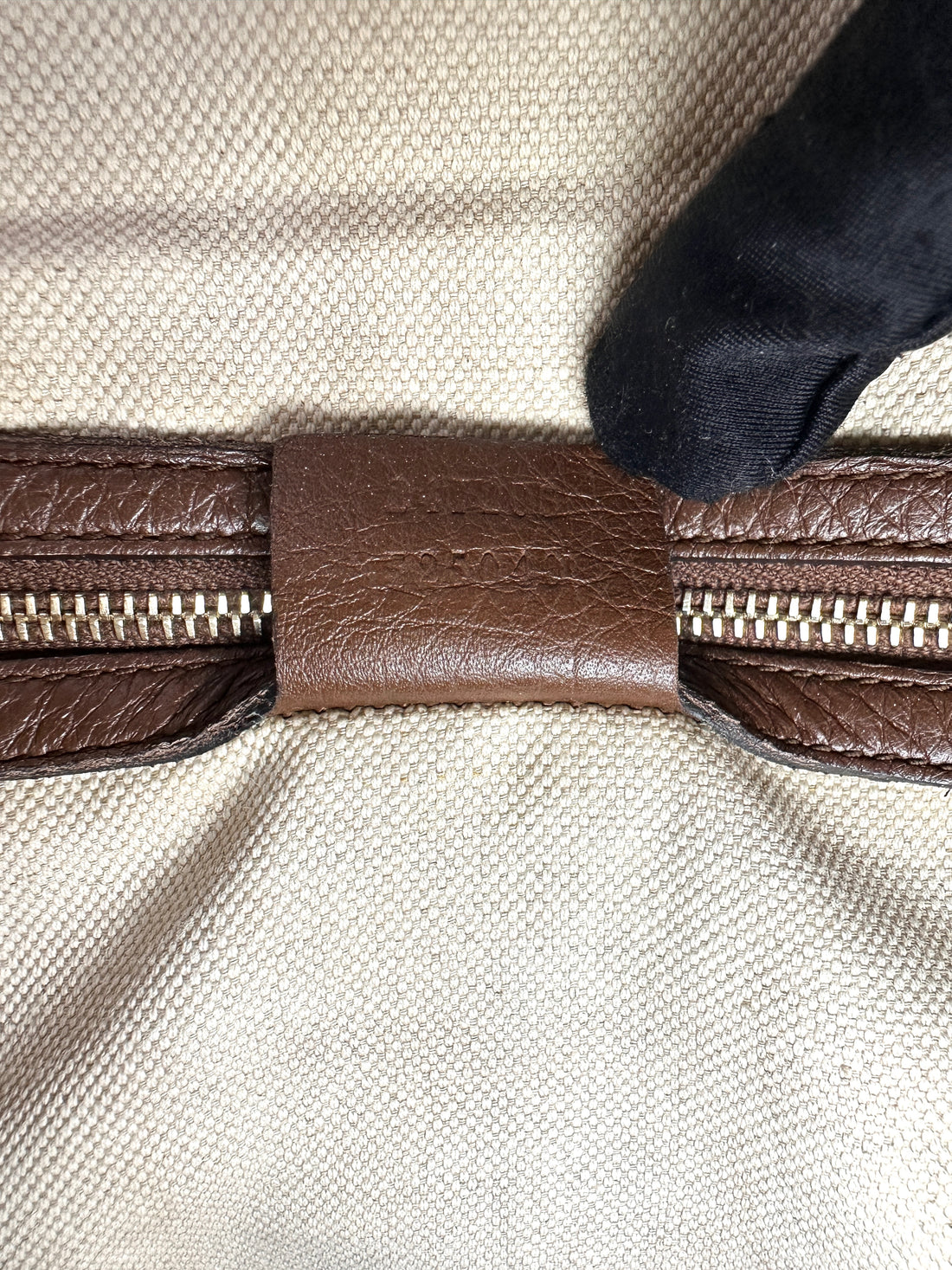 Gucci GG Canvas Boston Bag With Brown Stripe GG1130