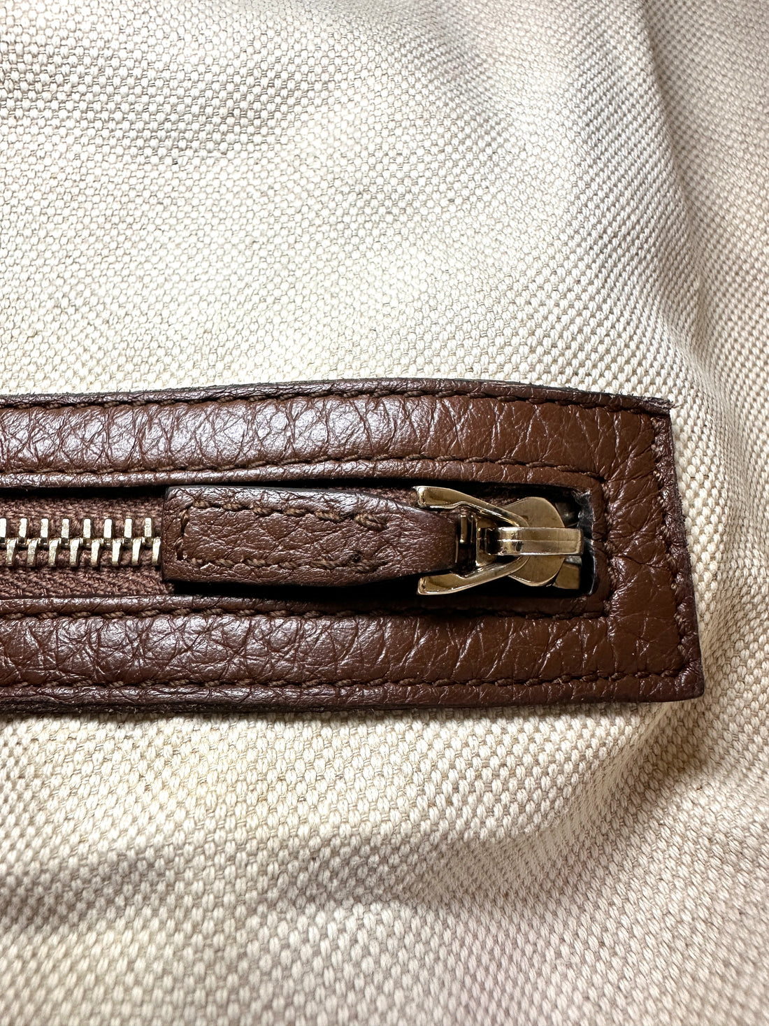 Gucci GG Canvas Boston Bag With Brown Stripe GG1130