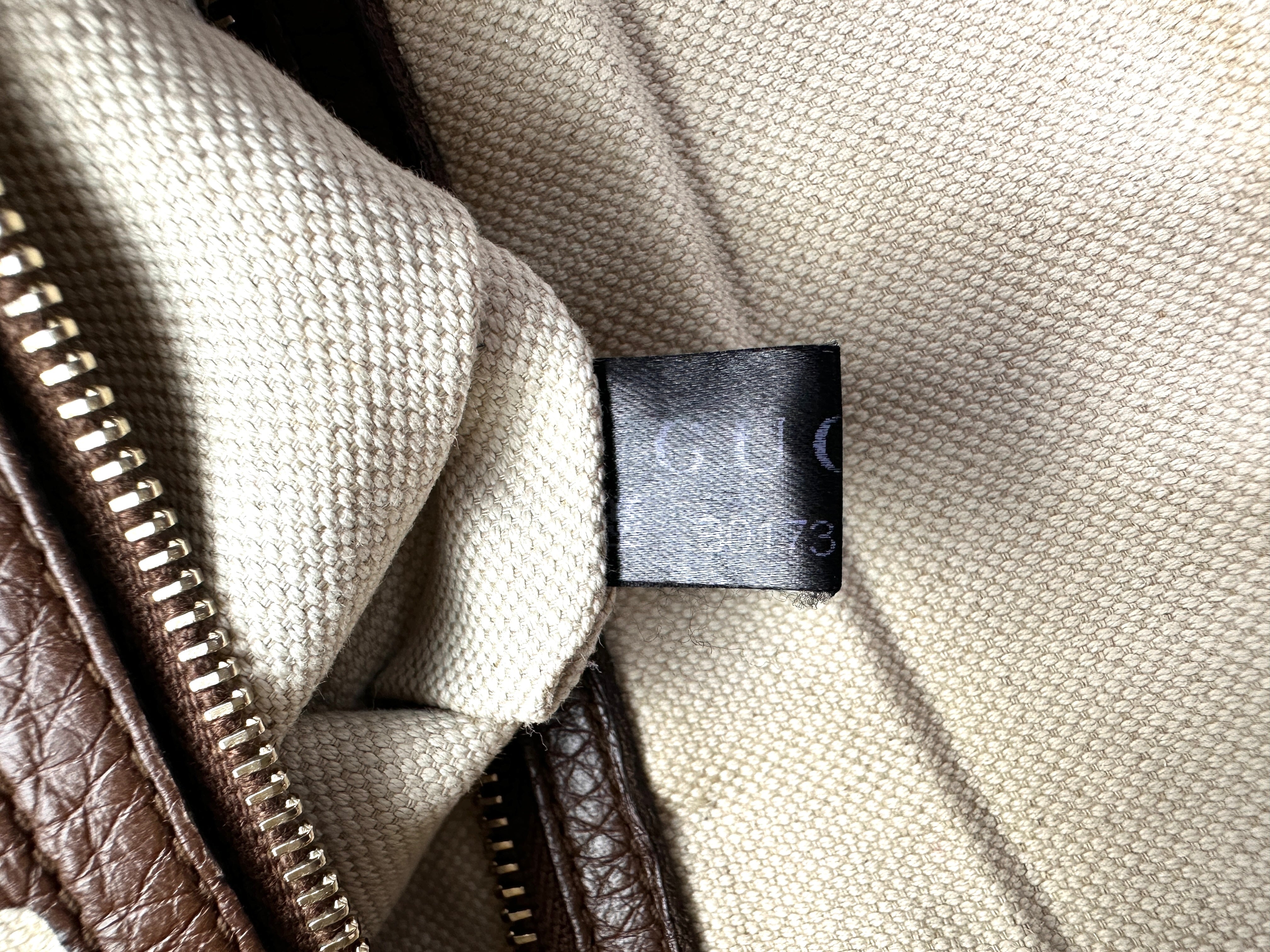Gucci GG Canvas Boston Bag With Brown Stripe GG1130