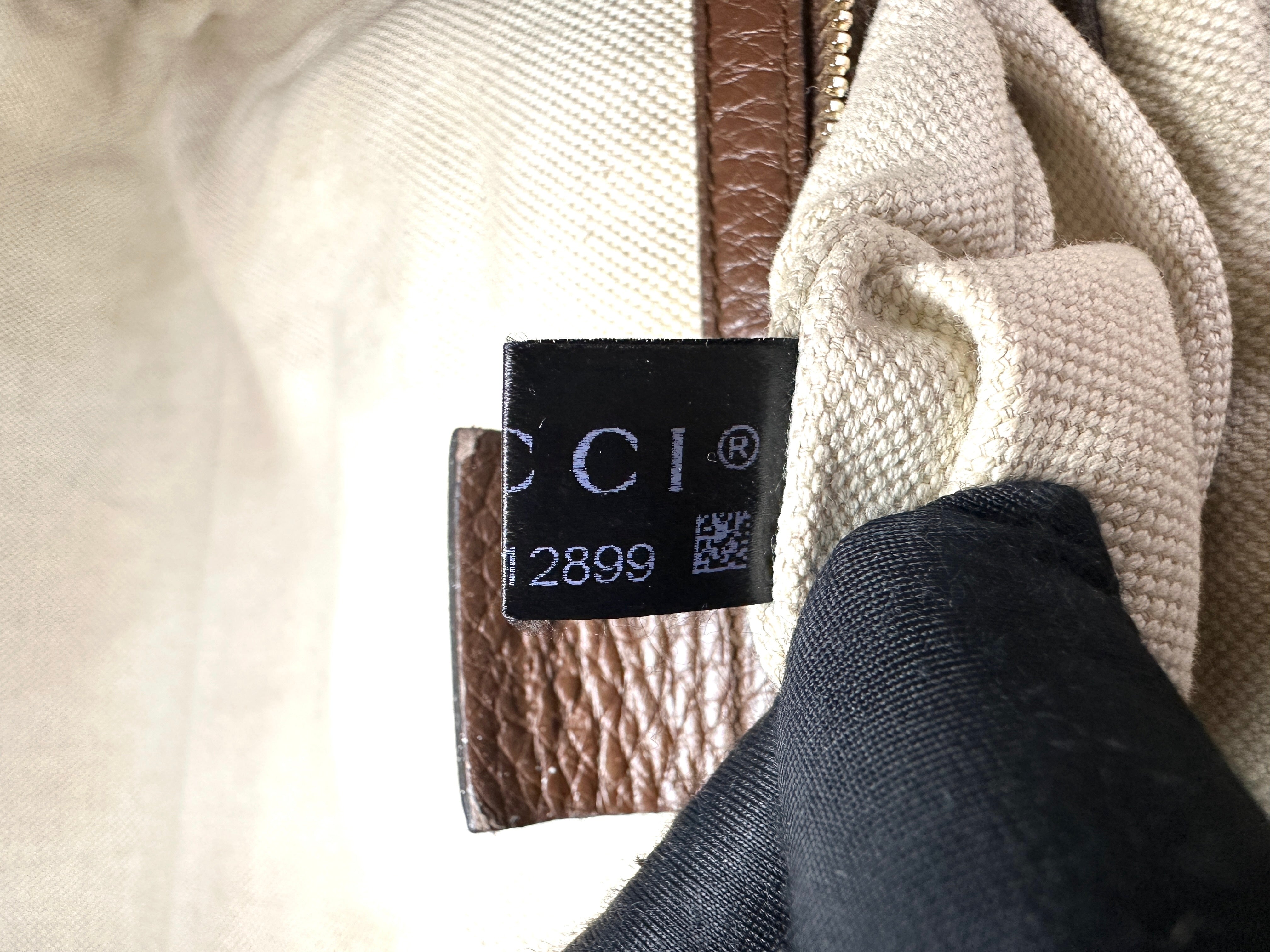 Gucci GG Canvas Boston Bag With Brown Stripe GG1130