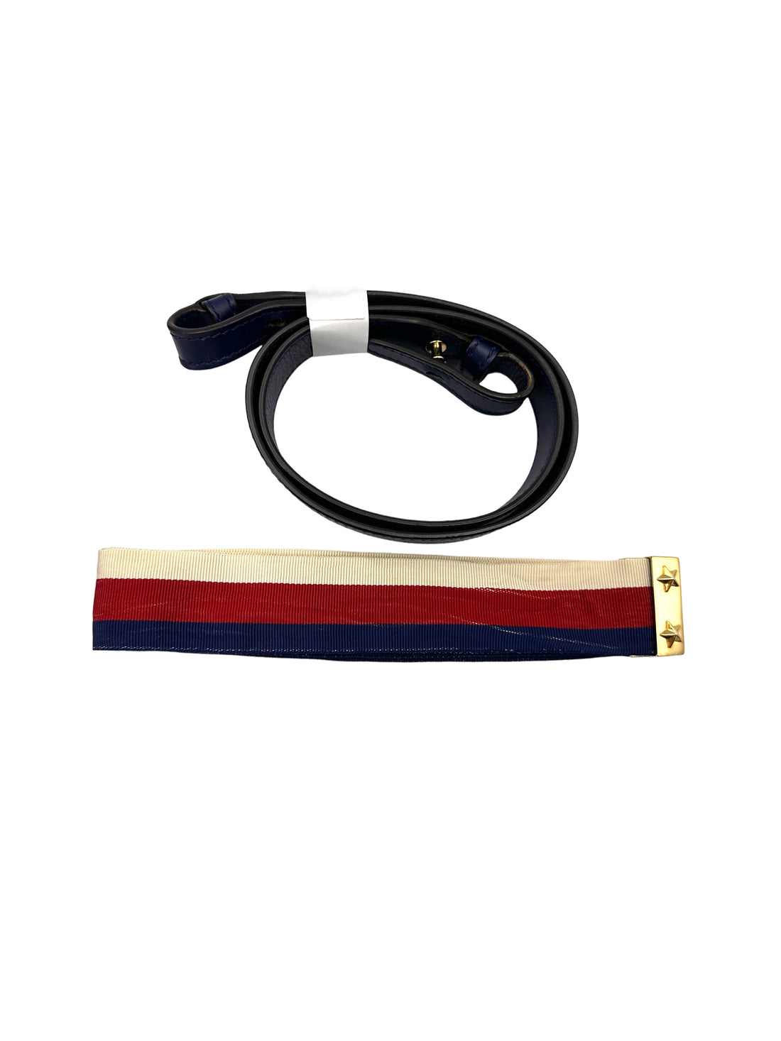 Gucci Sylvie Navy Leather Medium Size Shoulder Bag GG1135