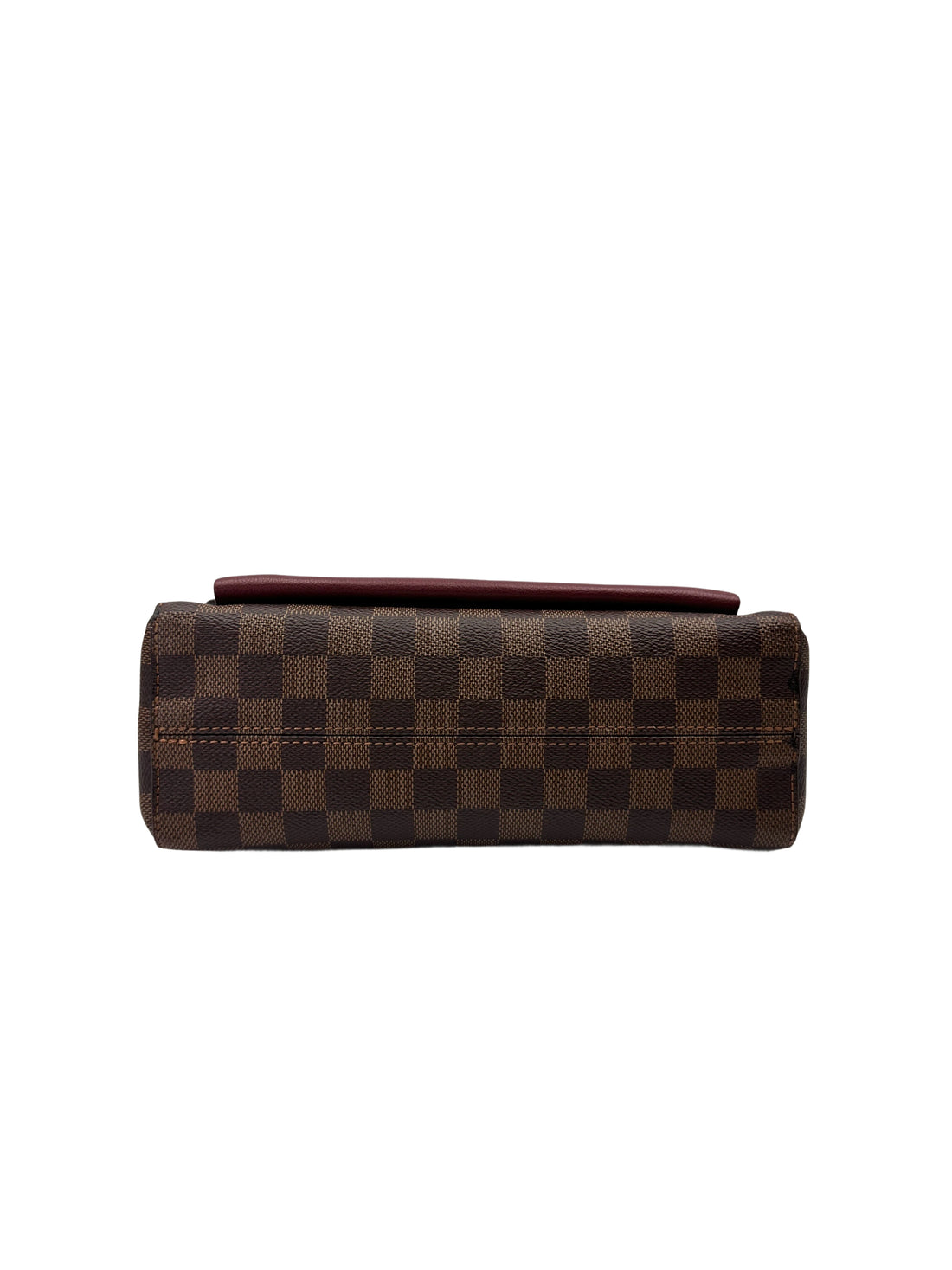 Louis Vuitton Vavin MM Damier Ebene & Red Leather Canvas Wallet On Chain LV2871