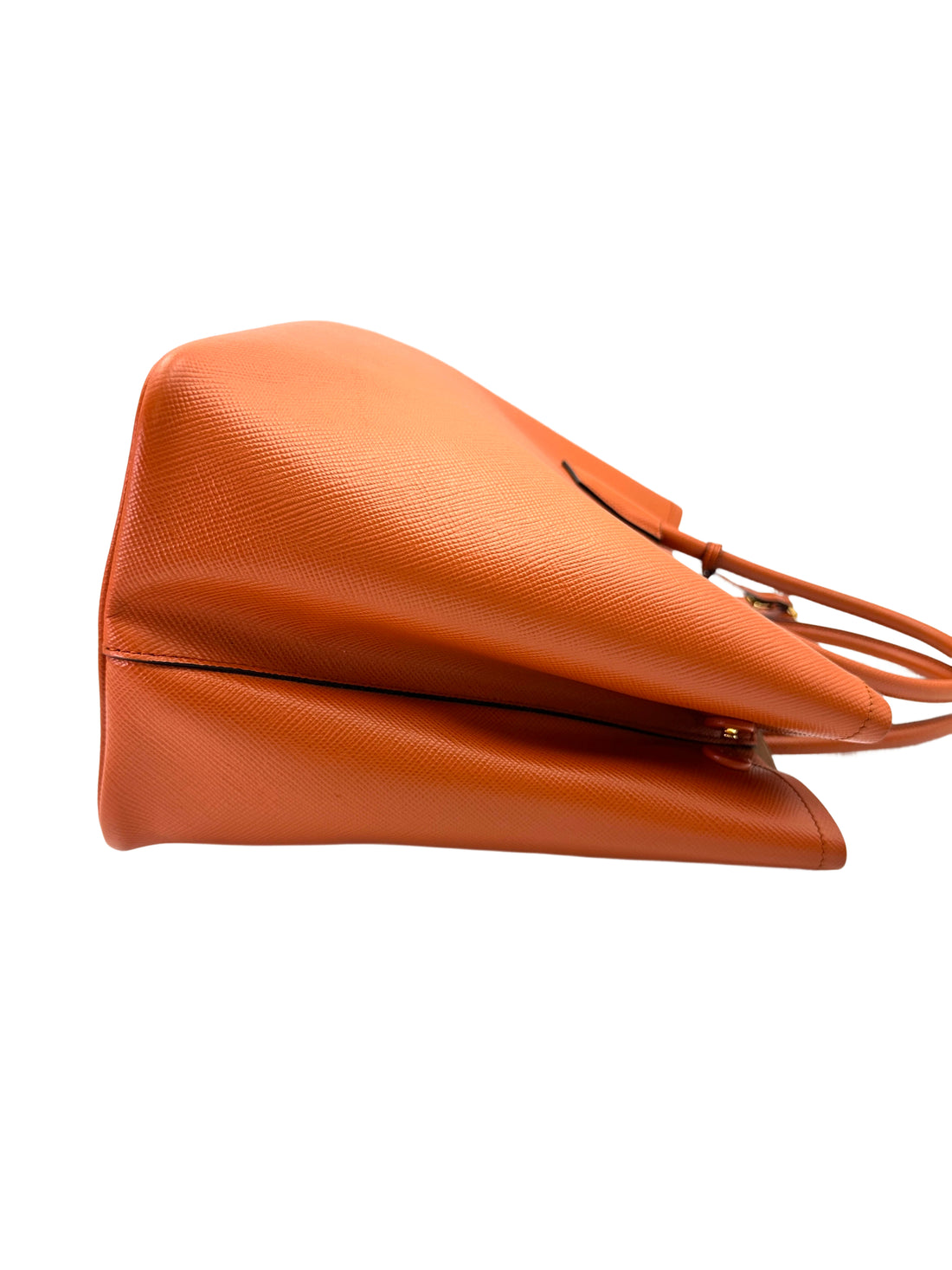 Prada Galleria Orange Saffiano Leather Medium Size Handle Bag PR404