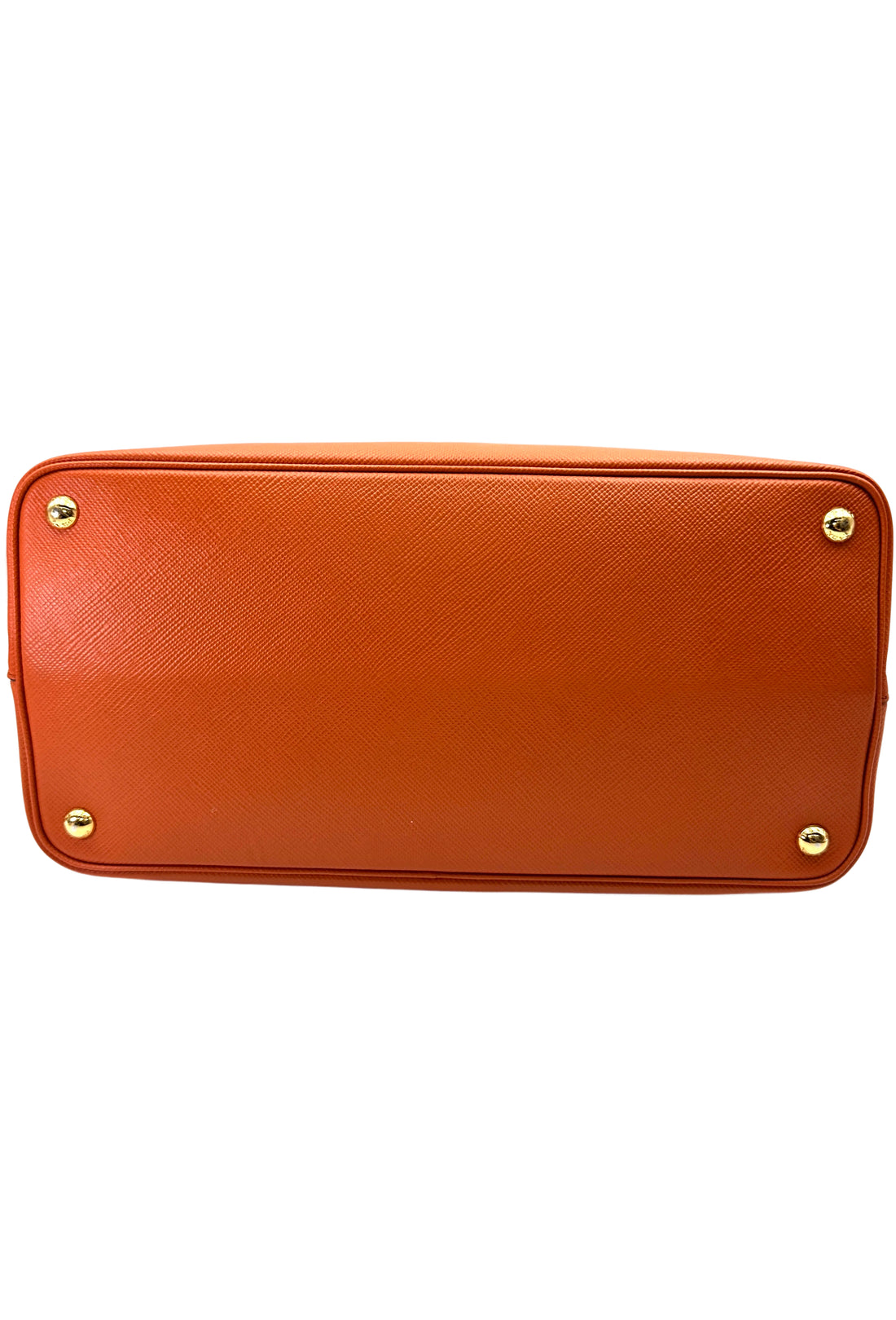 Prada Galleria Orange Saffiano Leather Medium Size Handle Bag PR404