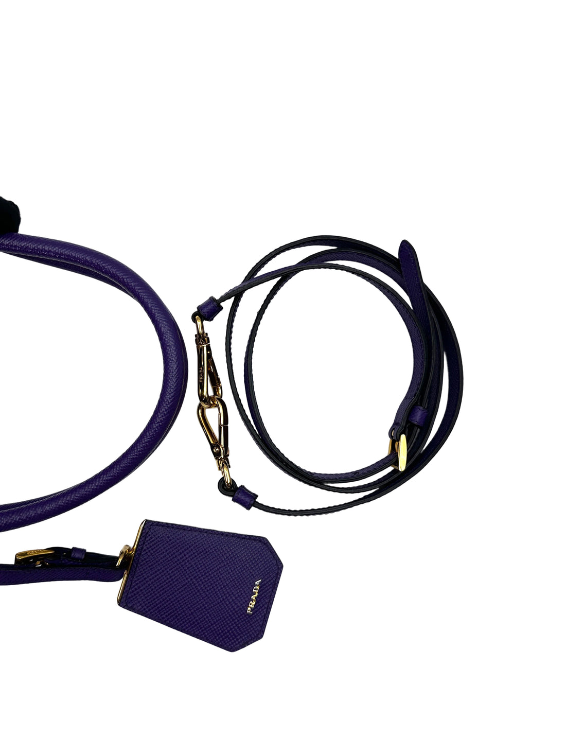 Prada Galleria Purple Saffiano Leather Medium Size Handle Bag PR405