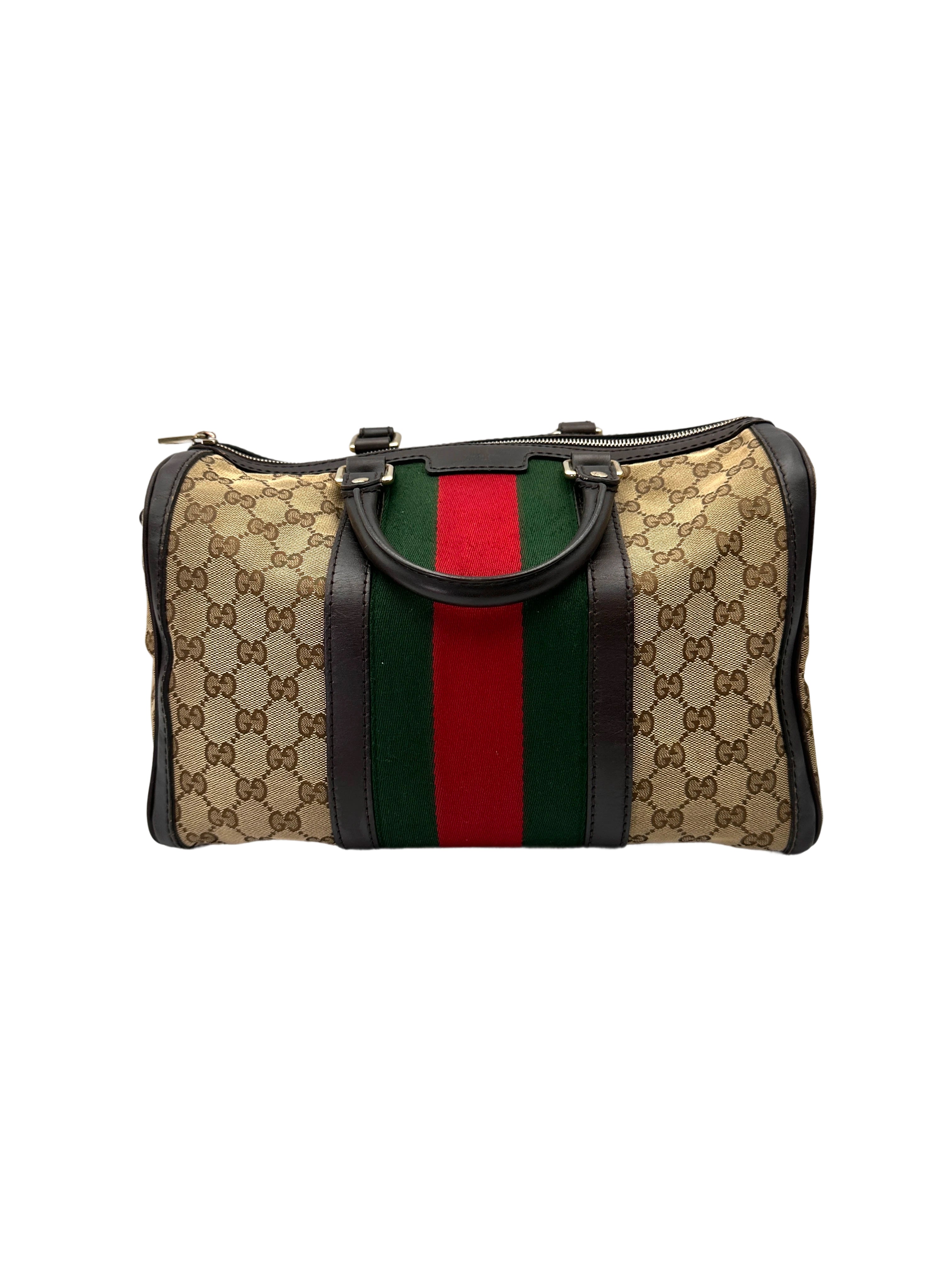 Gucci GG Supreme Canvas Web Boston Bag GG1134