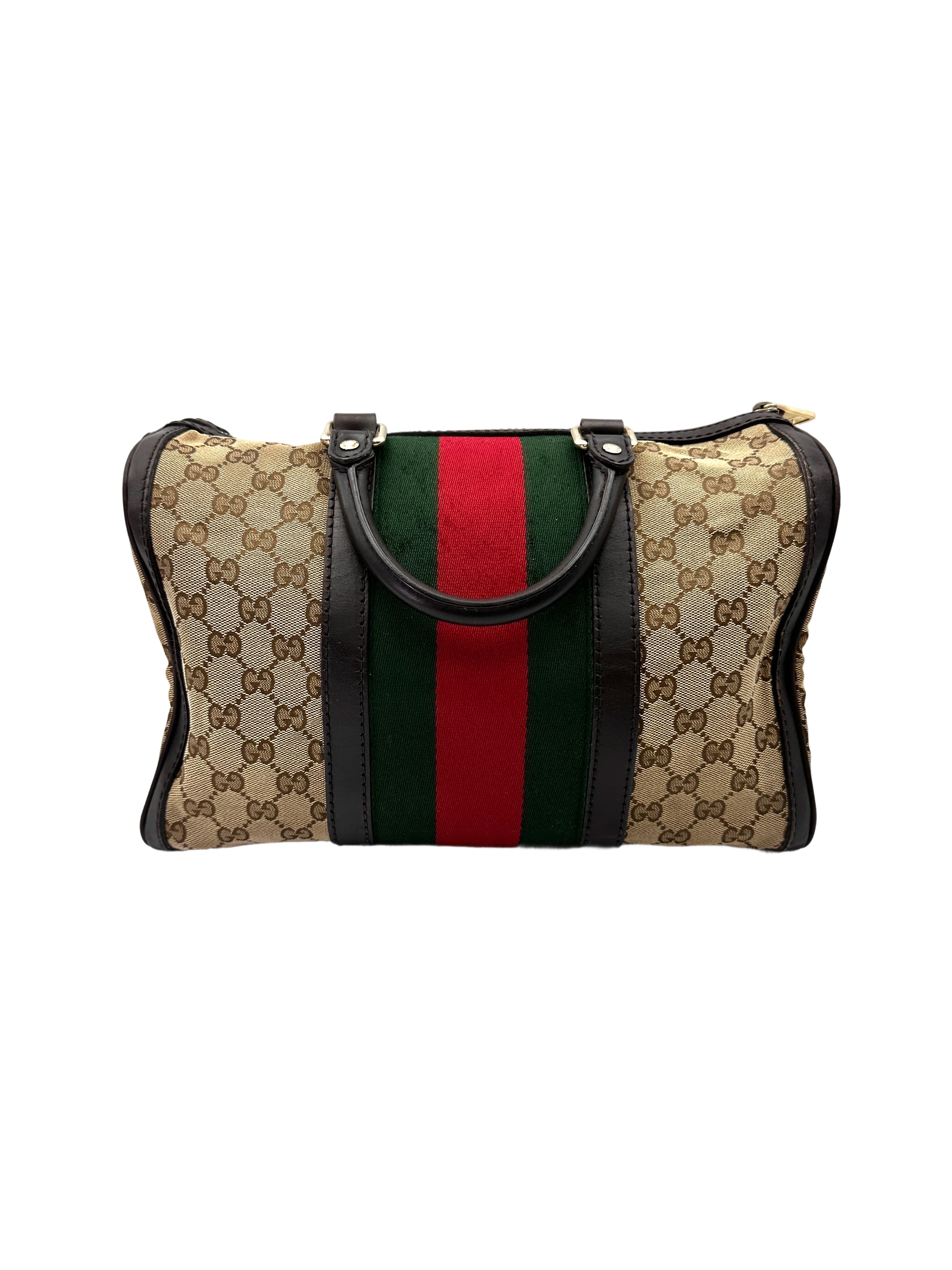 Gucci GG Supreme Canvas Web Boston Bag GG1134