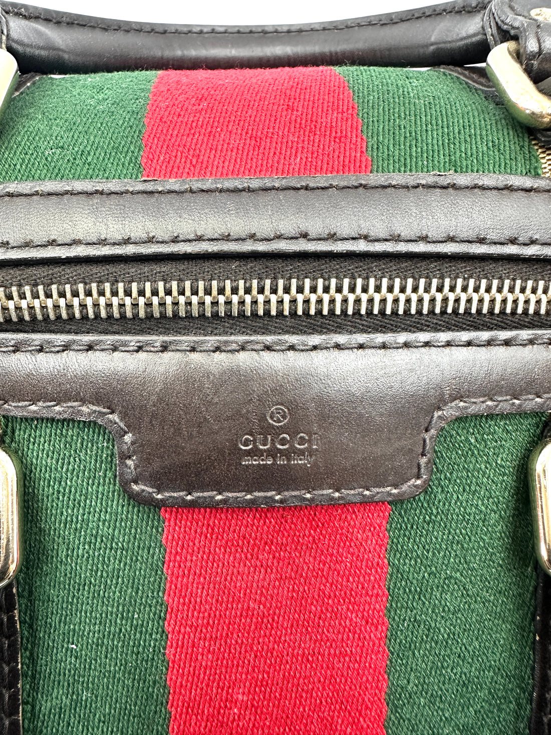 Gucci GG Supreme Canvas Web Boston Bag GG1134