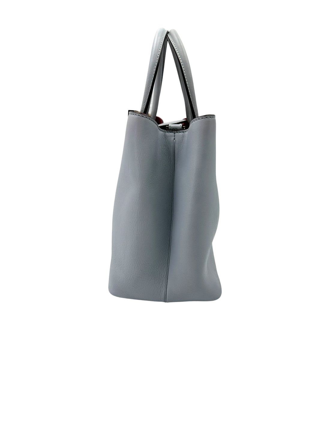 Fendi 2Jours Light Bule Leather Handle Bag FF109