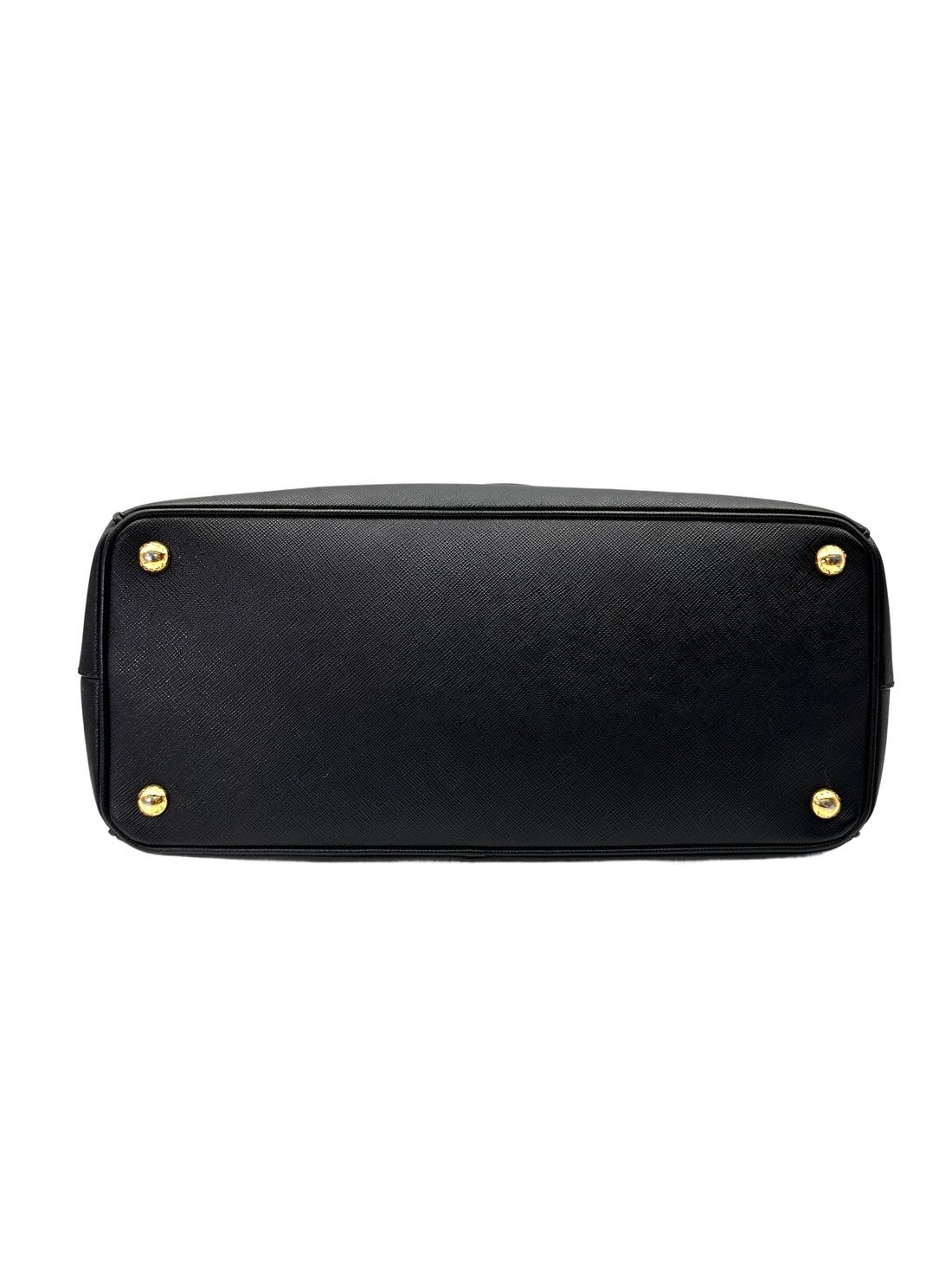 Prada Galleria Black Saffiano Leather Medium Size Handle Bag PR406
