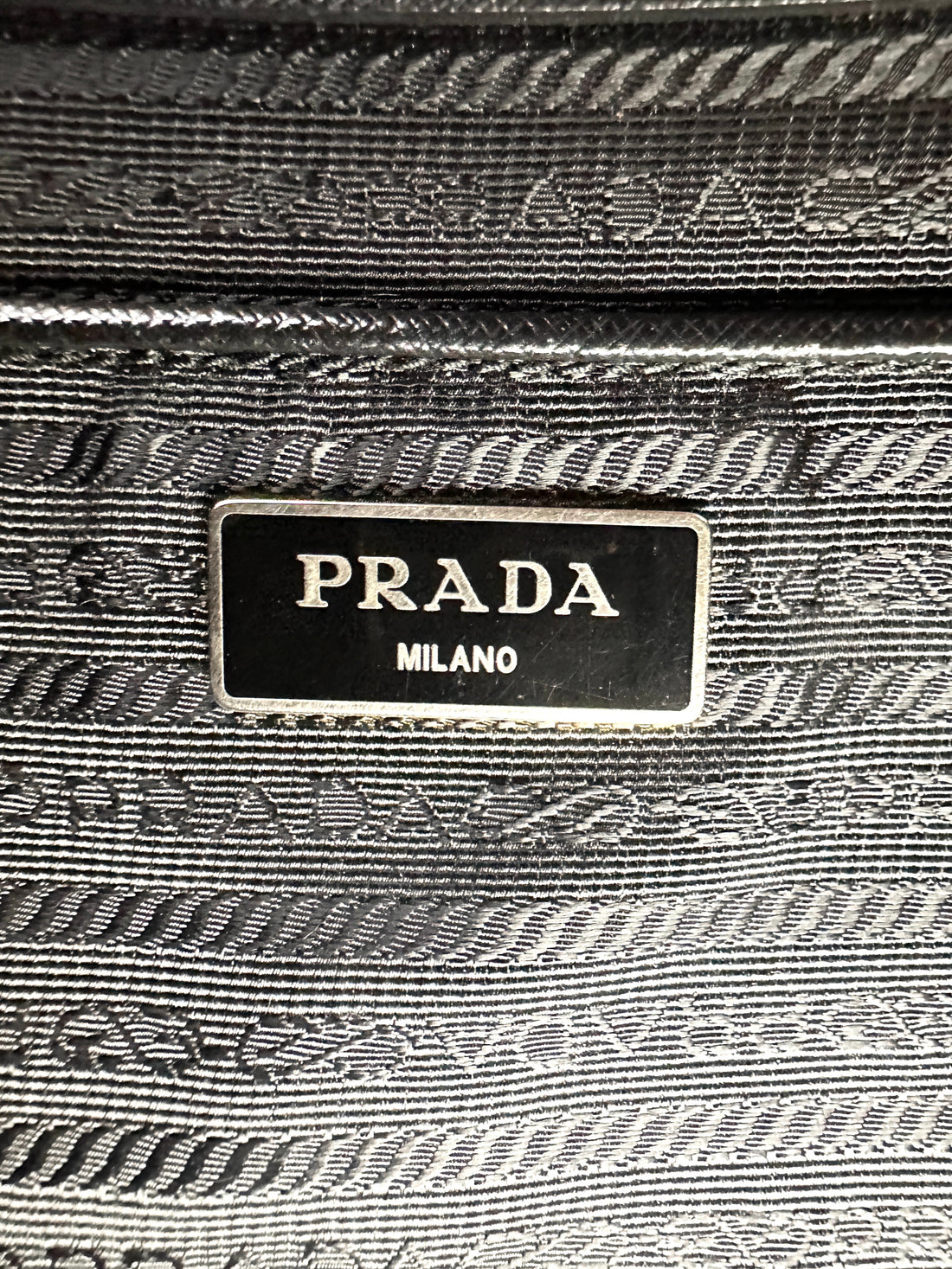 Prada Galleria Black Saffiano Leather Medium Size Handle Bag PR406