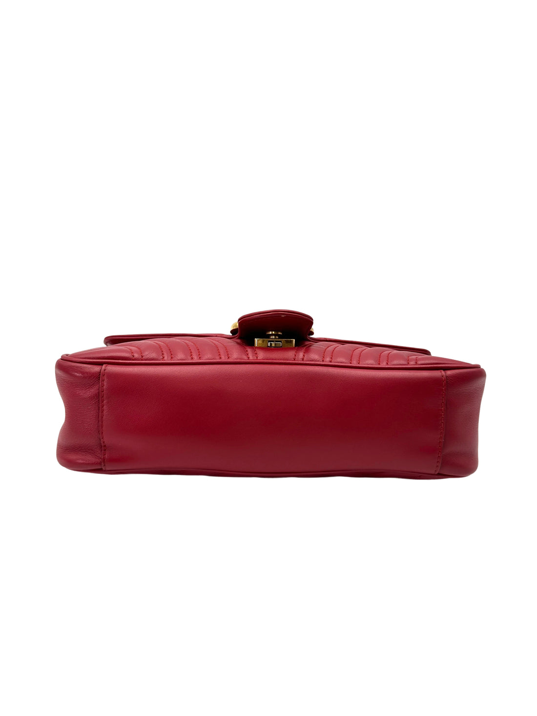Gucci GG Marmont Red Matelasse Leather Shoulder Bag GG1139