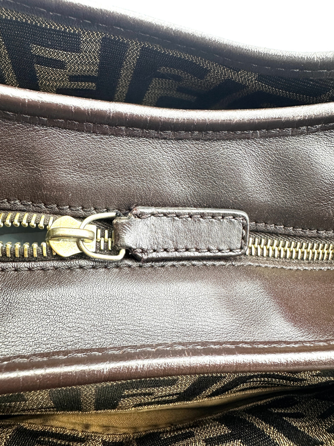 Fendi Zucca Monogram Canvas Tote Handle Bag FF110