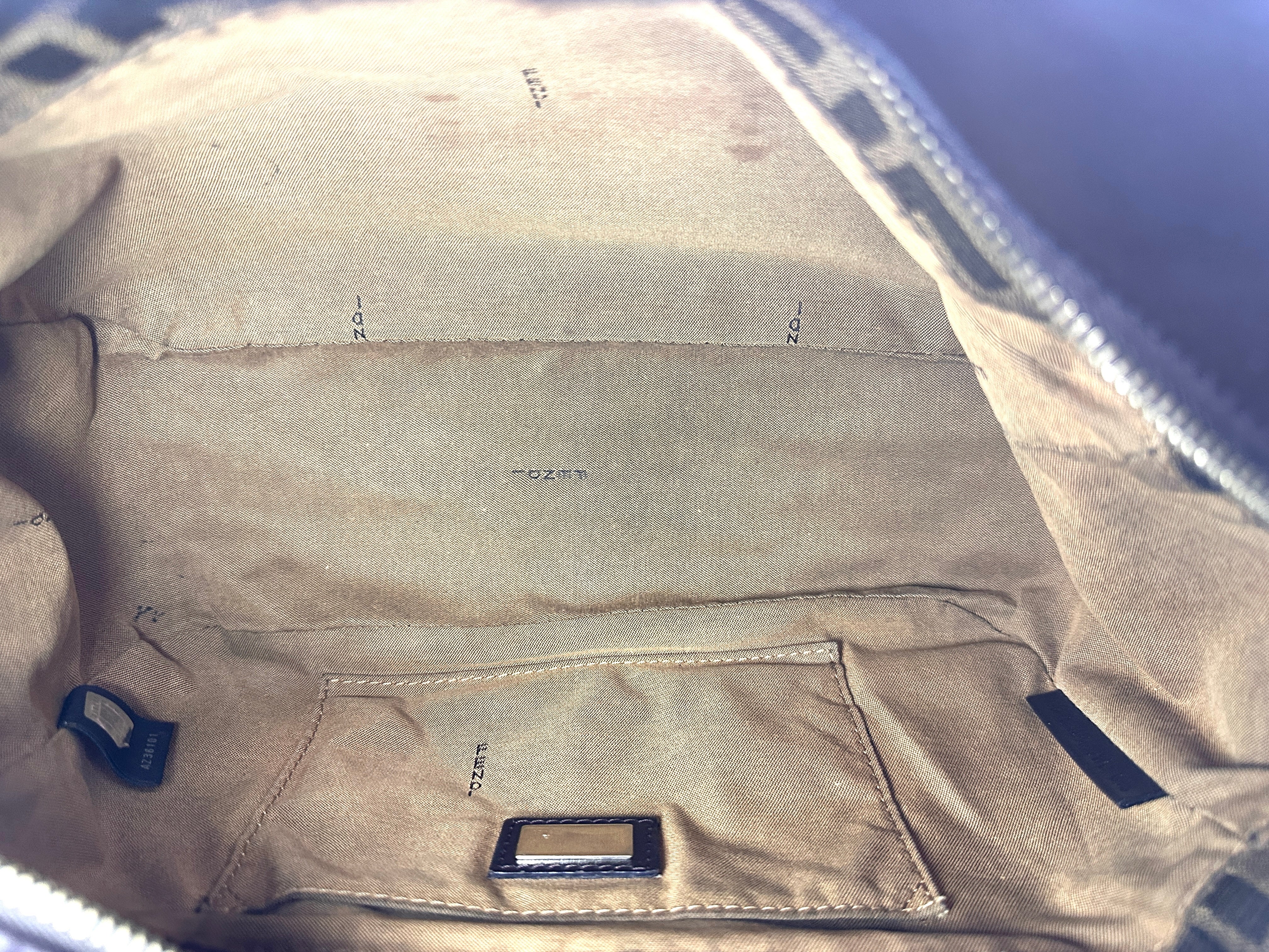 Fendi Zucca Monogram Canvas Tote Handle Bag FF110