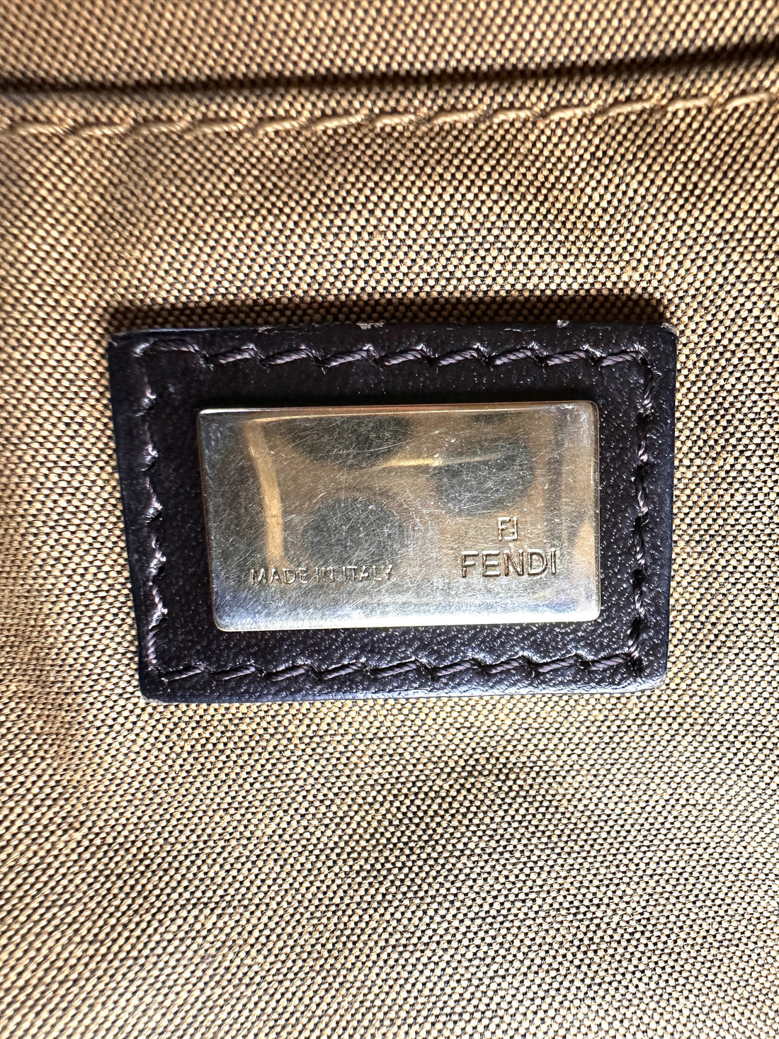 Fendi Zucca Monogram Canvas Tote Handle Bag FF110