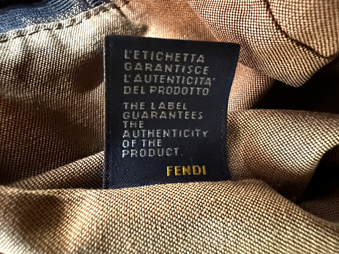 Fendi Zucca Monogram Canvas Tote Handle Bag FF110