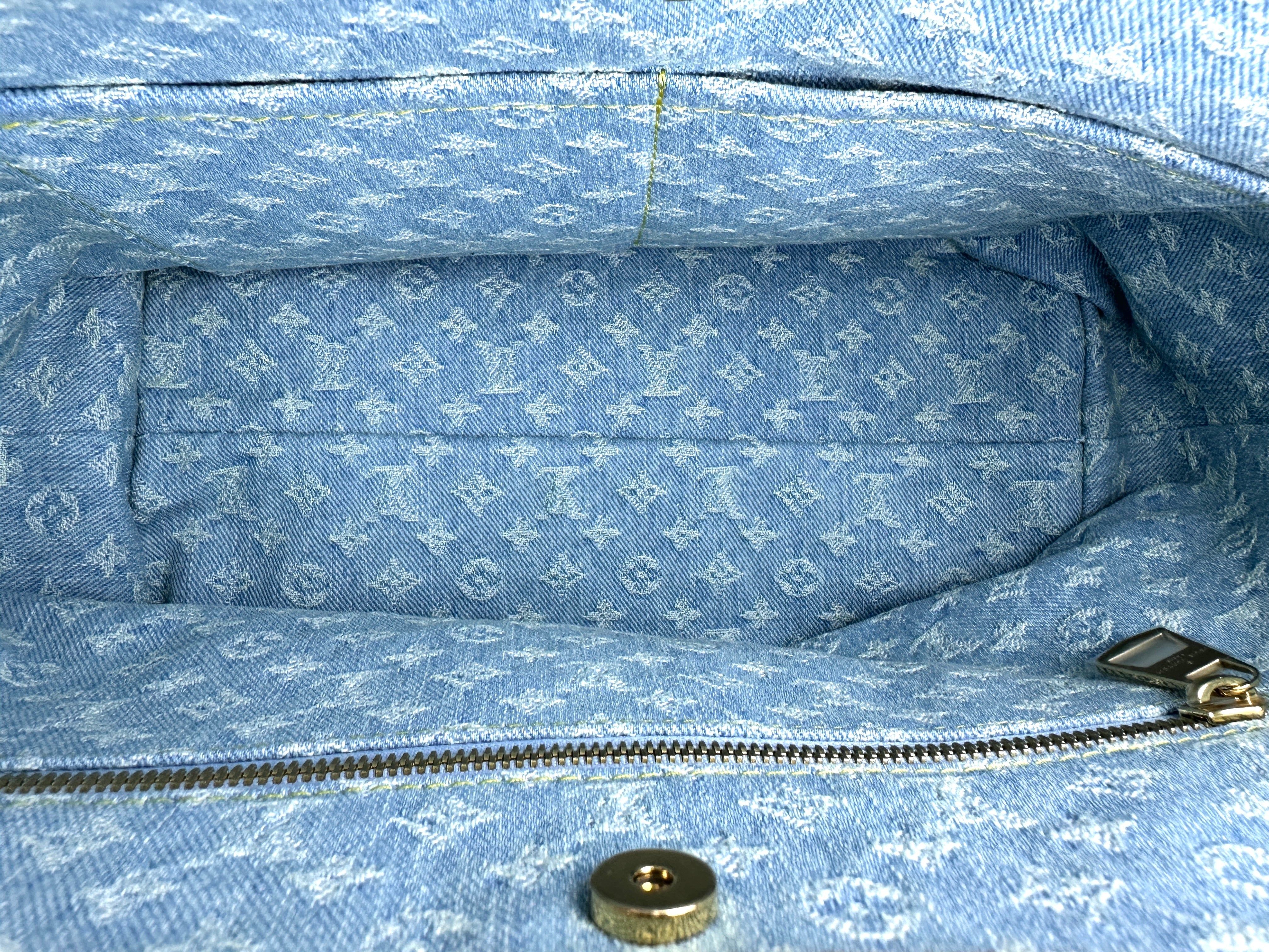 Louis Vuitton Carryall Monogram Denim Shoulder Bag LVM
