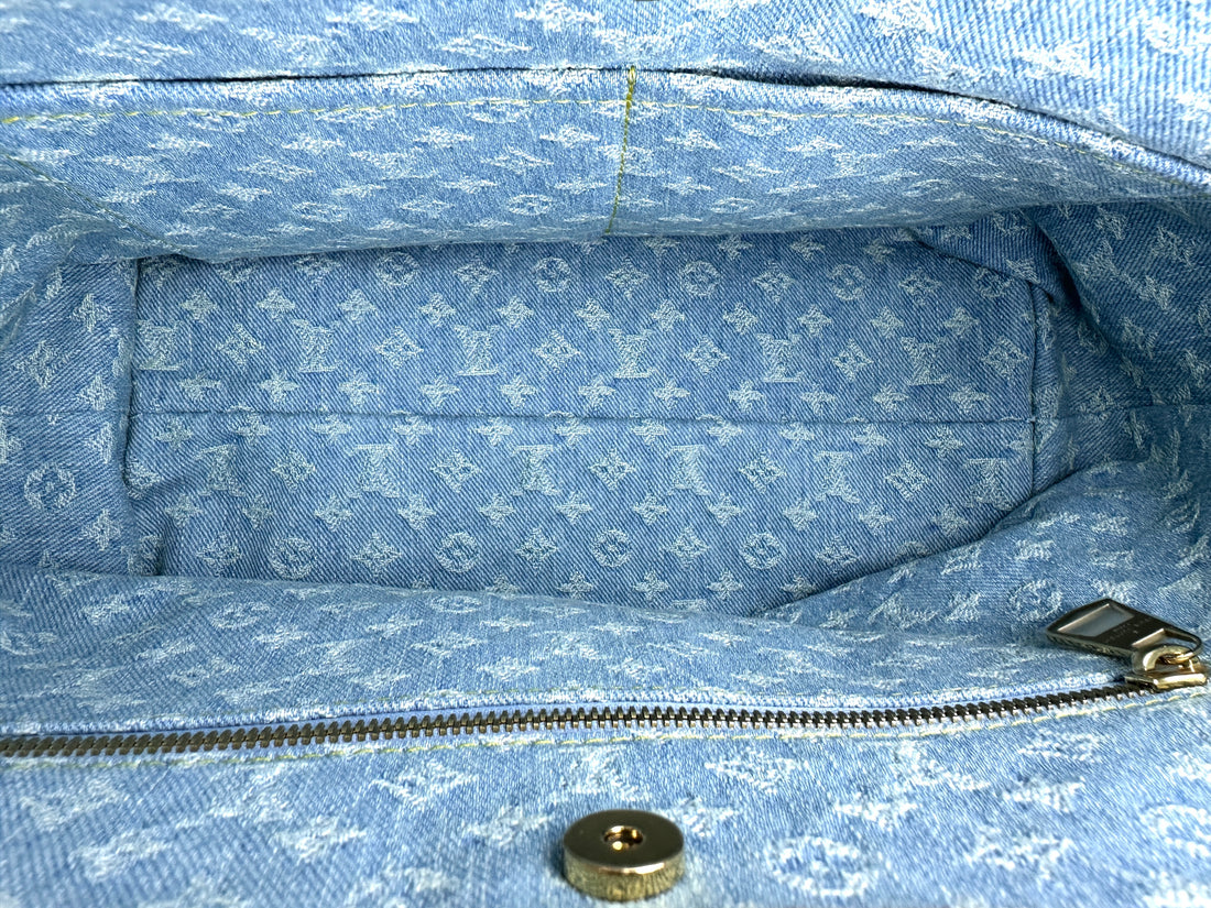 Louis Vuitton Carryall Monogram Denim Shoulder Bag LVM