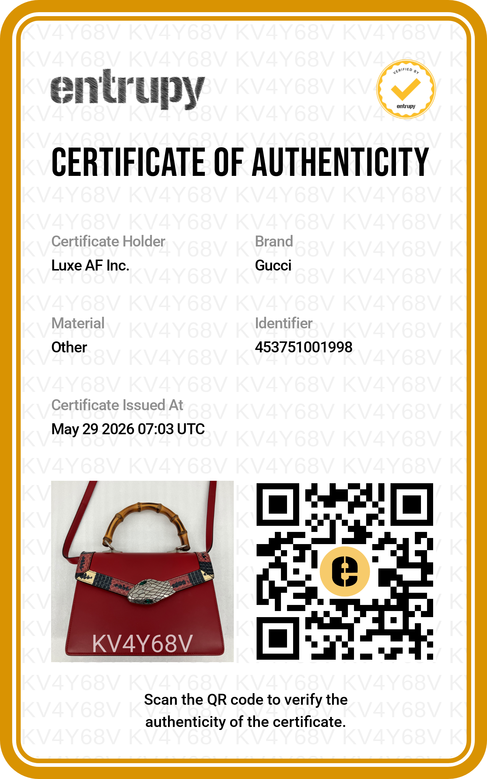 Gucci Lilith Red Leather Bamboo Top Handle Bag GG1132