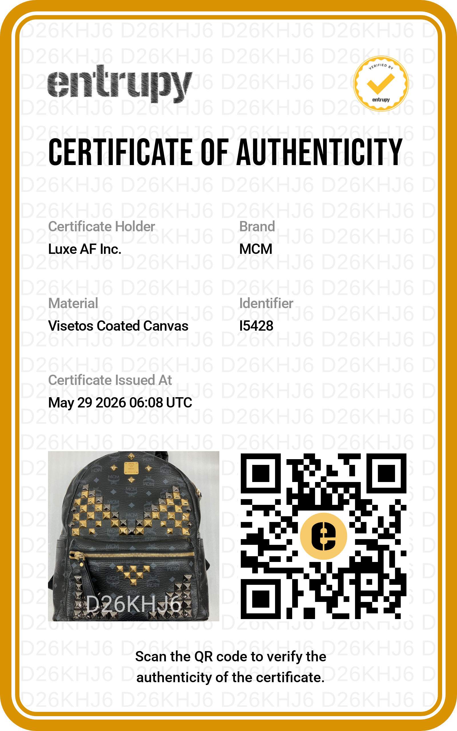 MCM Stark Studded Black Leather Backpack MCM39