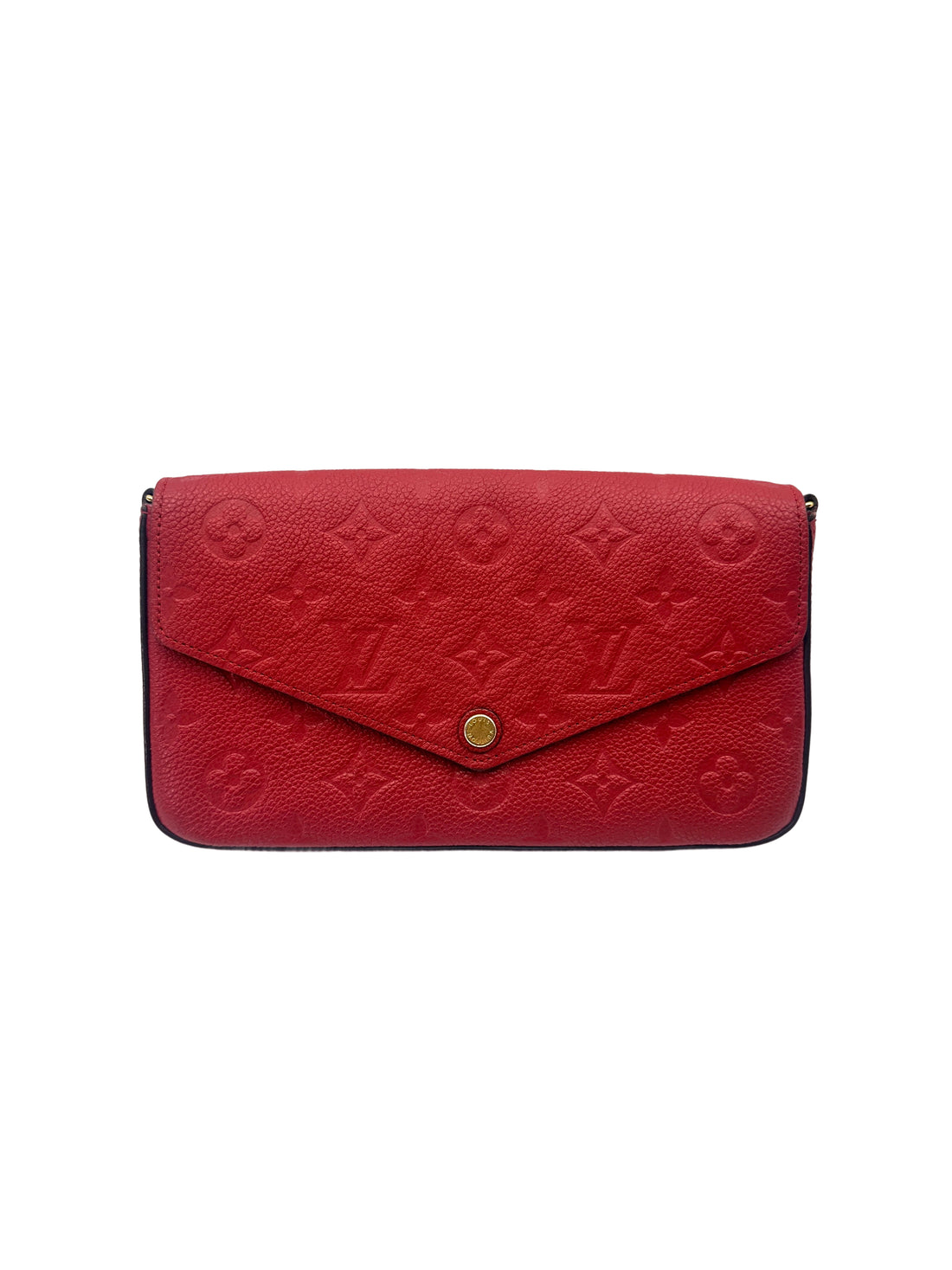 Louis Vuitton Red Monogram Empreinte Leather Felicie Pochette LV2878