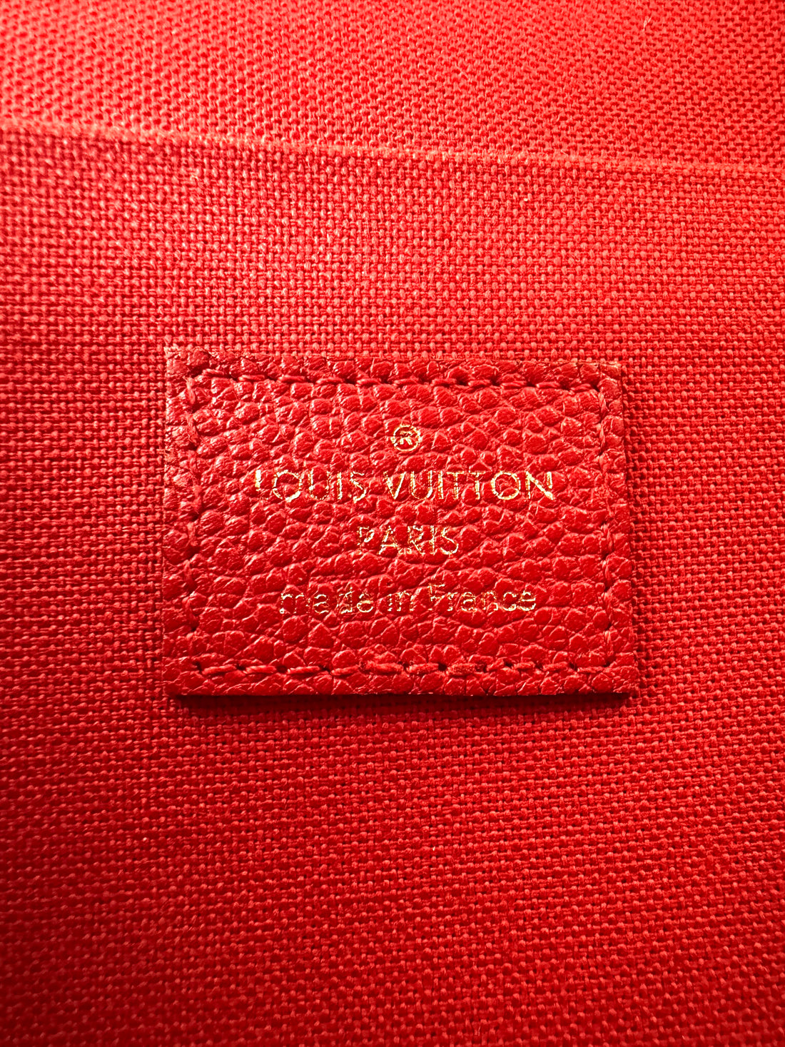 Louis Vuitton Red Monogram Empreinte Leather Felicie Pochette LV2878