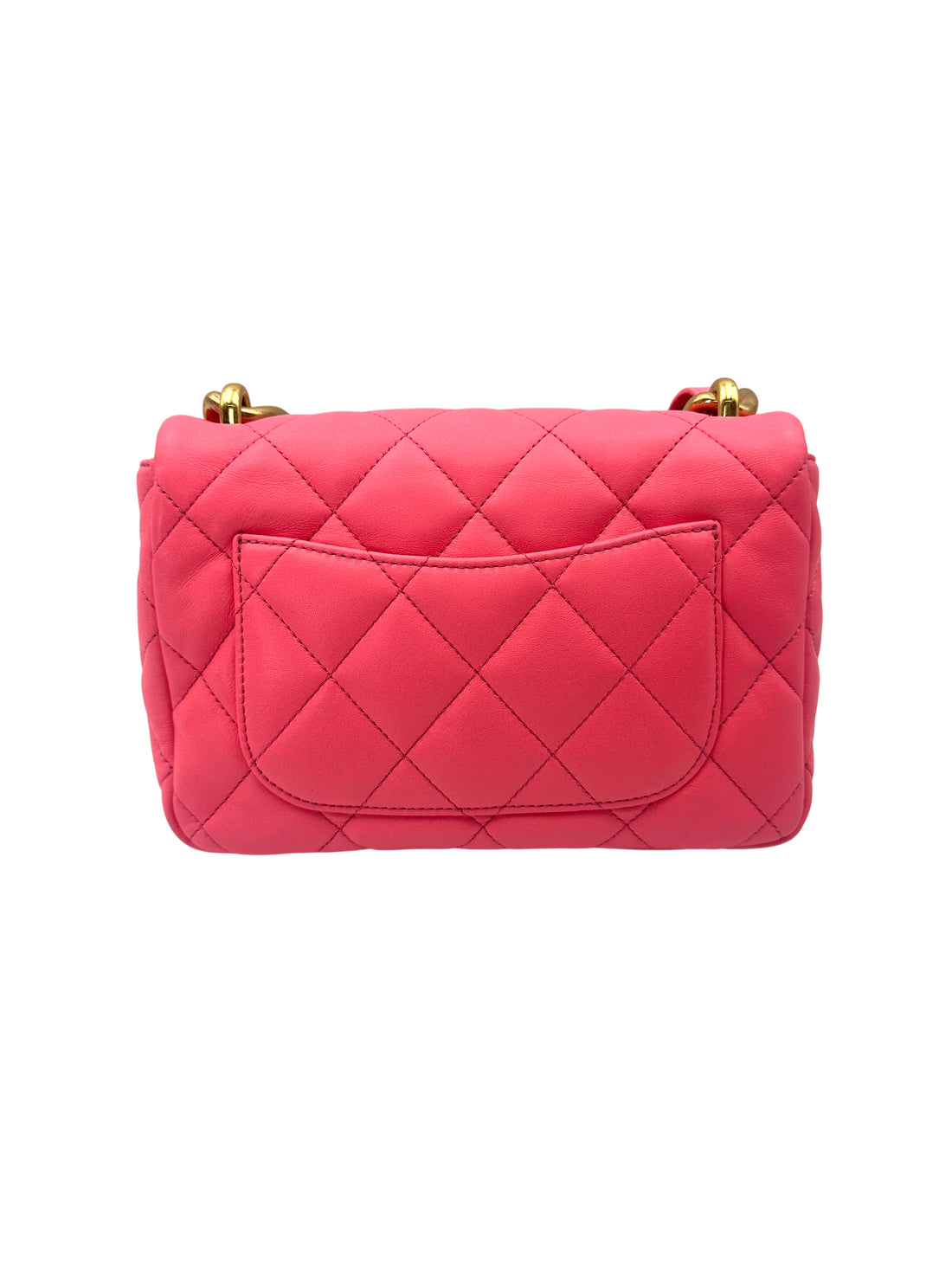 Chanel Classic Flap Pink Quilted Lambskin Small Size Flap Bag With Gold Buckle(CJ***25) CC2050