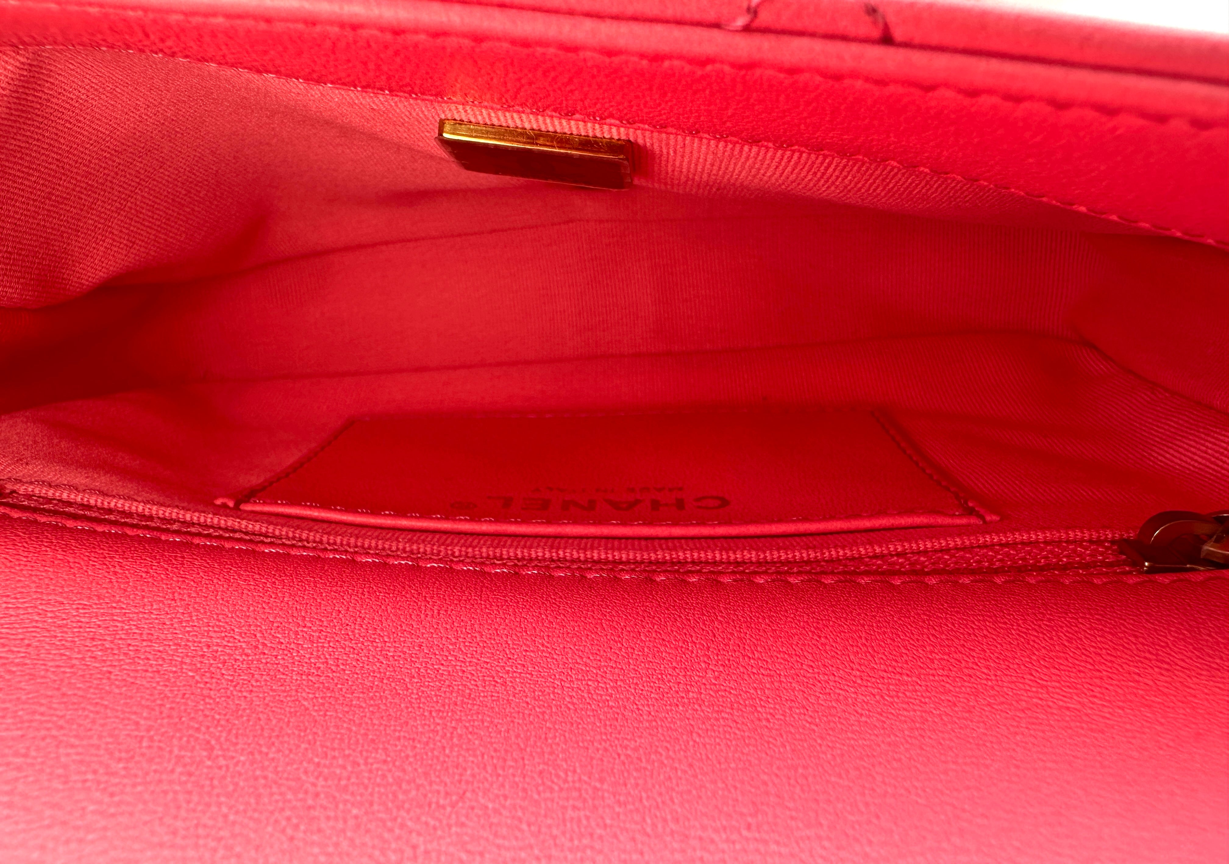 Chanel Classic Flap Pink Quilted Lambskin Small Size Flap Bag With Gold Buckle(CJ***25) CC2050
