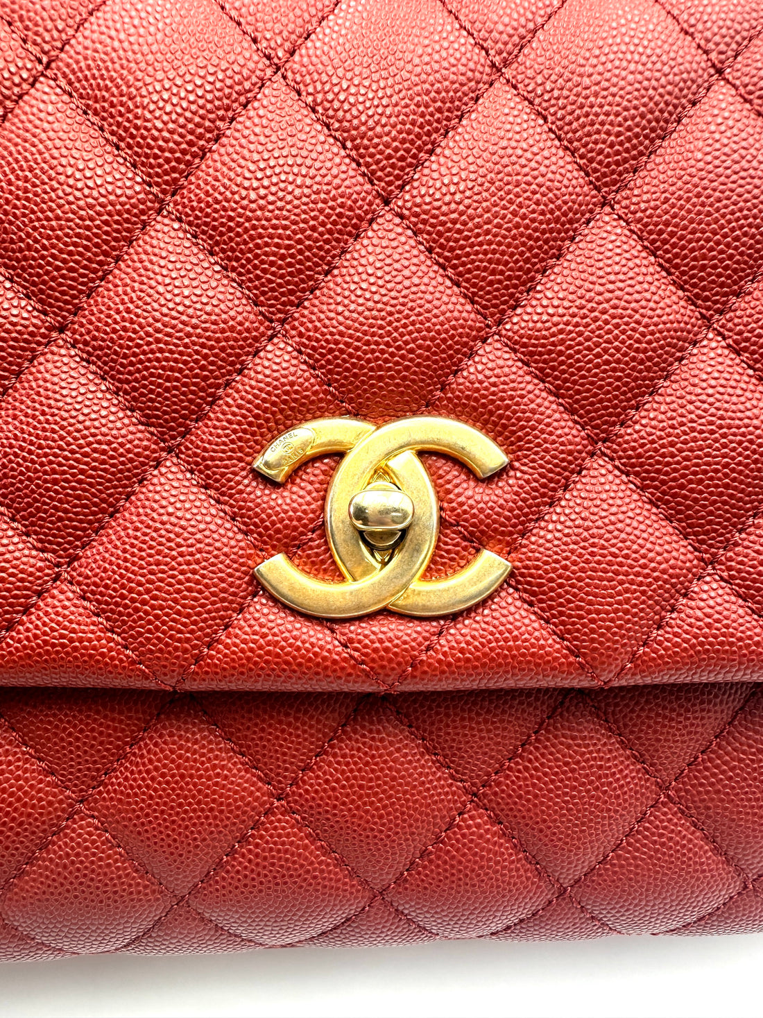 Chanel CoCo Handle Red Quilted Leather Shoulder Bag(24***86) CC2048