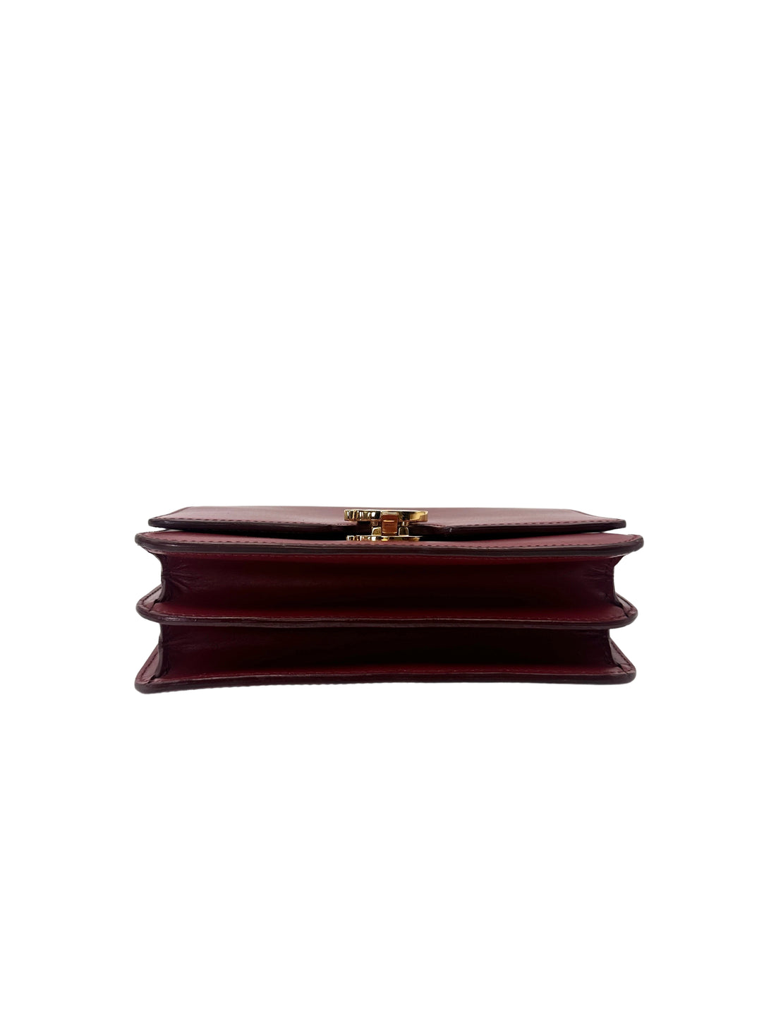 Burberry TB Red Leather Shoulder Bag BR66