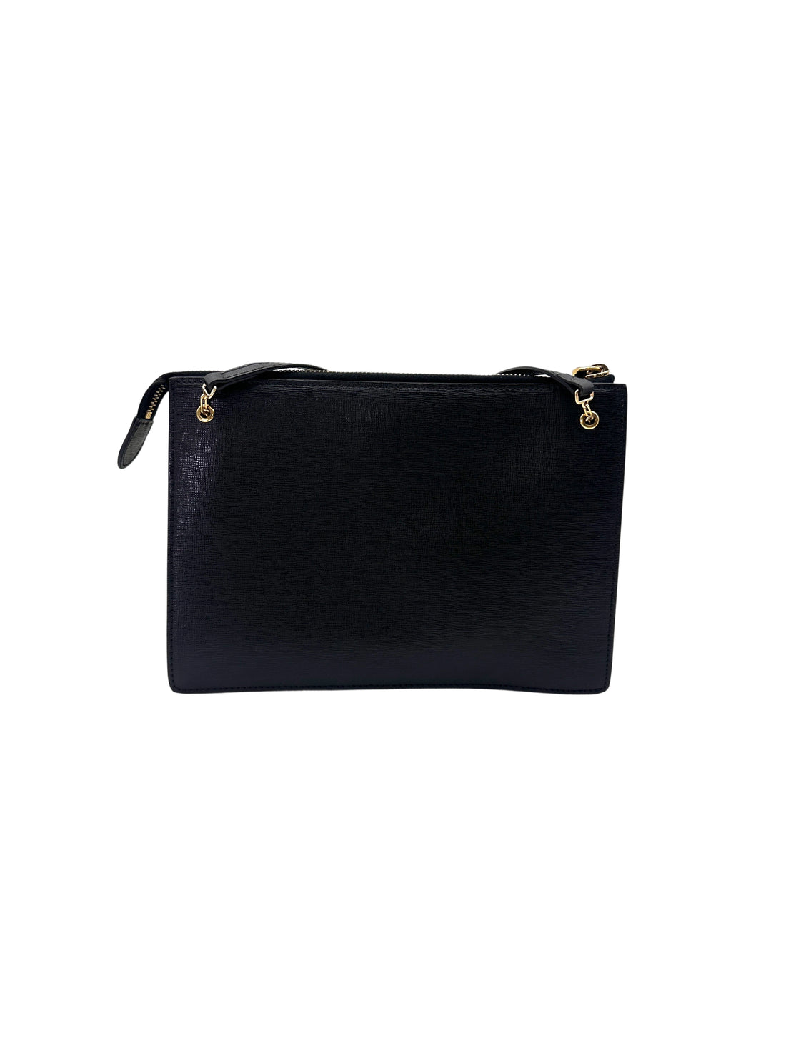 Fendi Bag Bugs Monster Eye Black Leather Shoulder Bag FF112