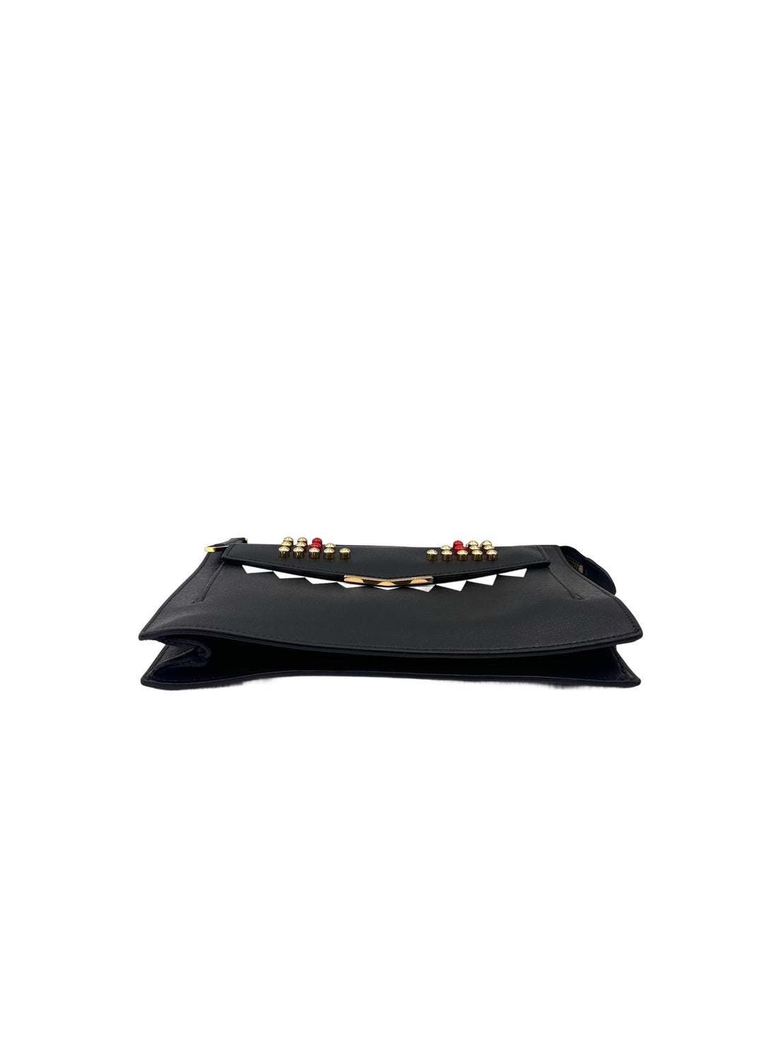 Fendi Bag Bugs Monster Eye Black Leather Shoulder Bag FF112