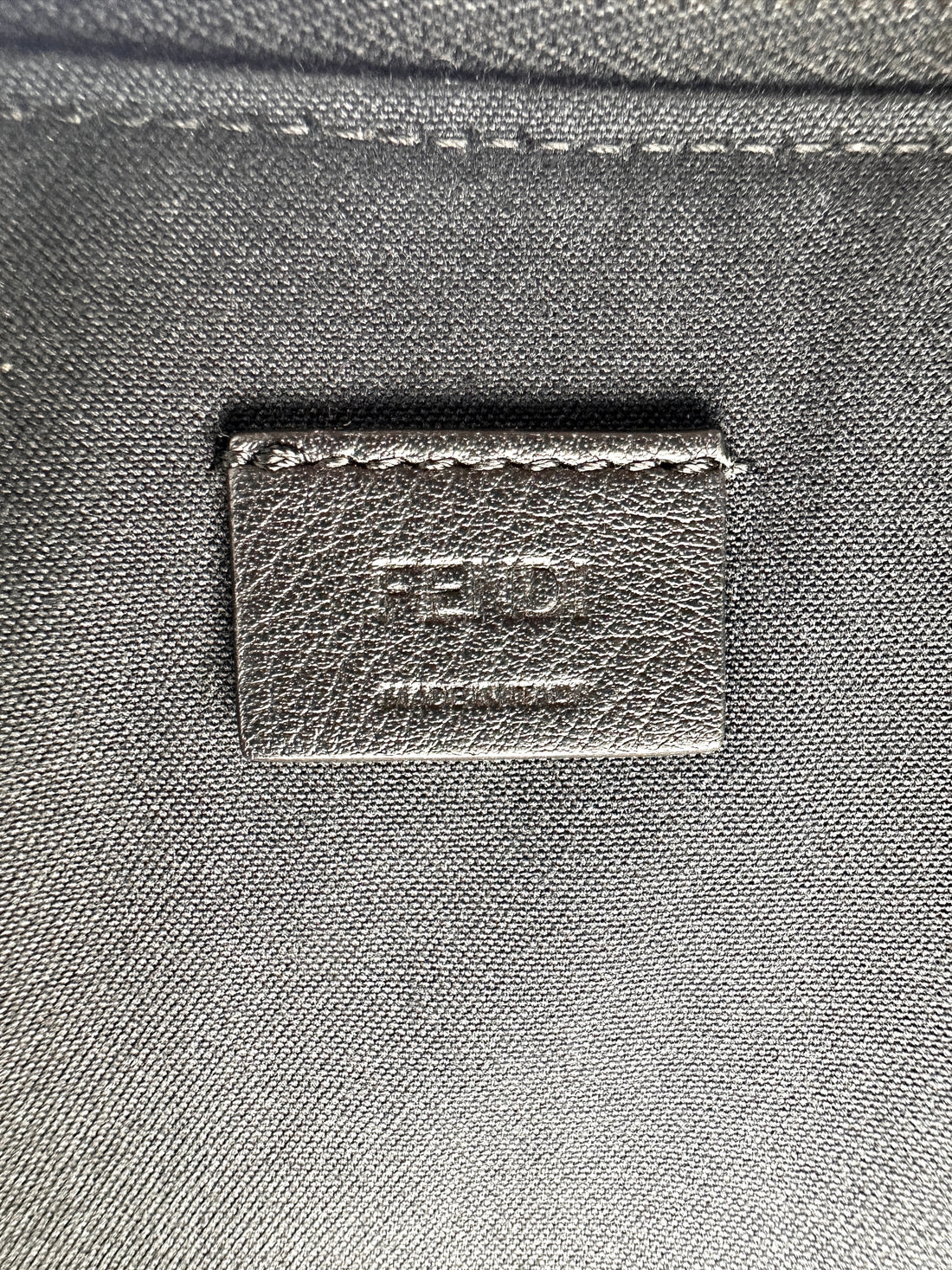 Fendi Bag Bugs Monster Eye Black Leather Shoulder Bag FF112