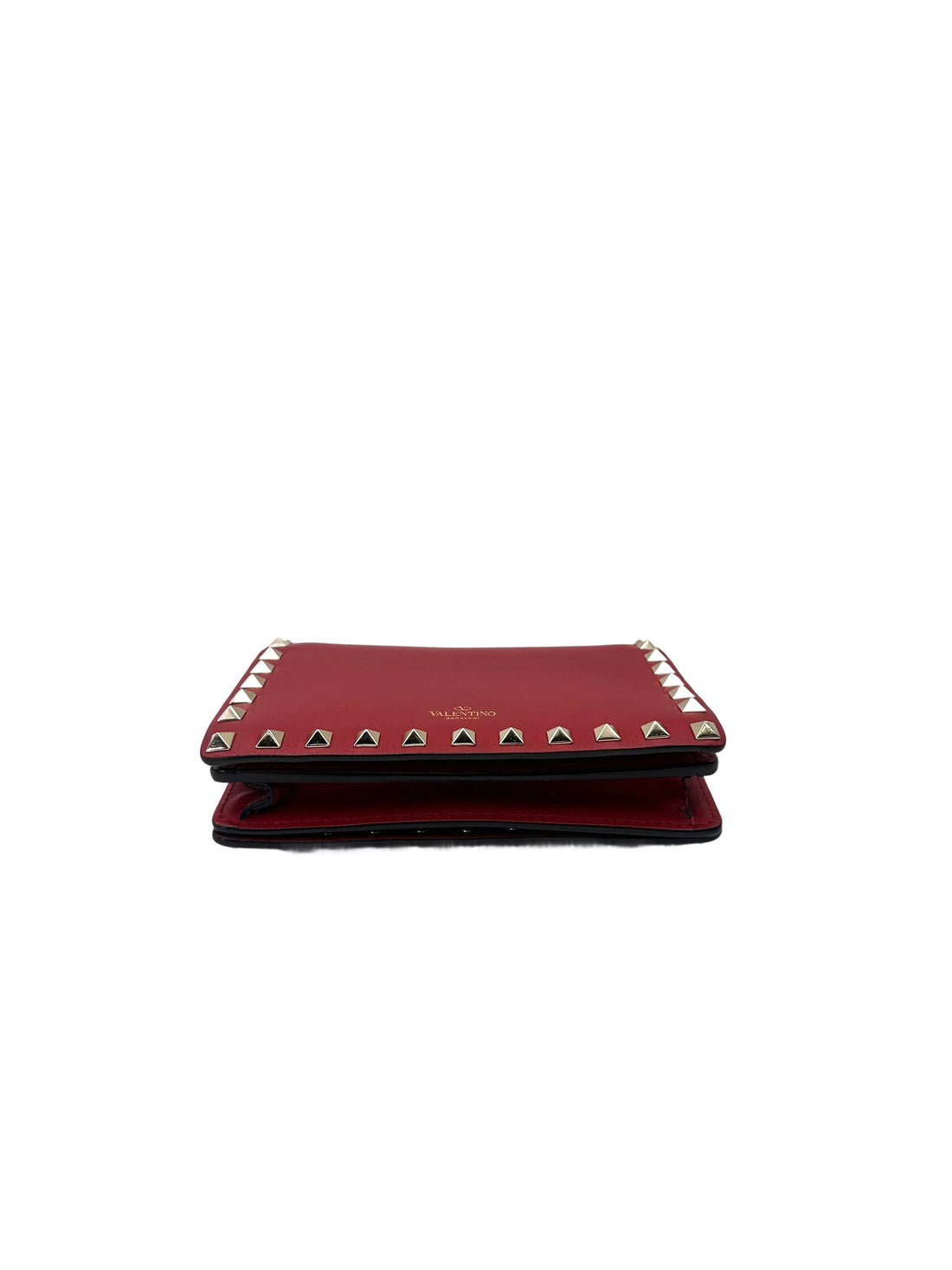 Valentino Garavani Rockstud Red Leather Shoulder Bag VT30