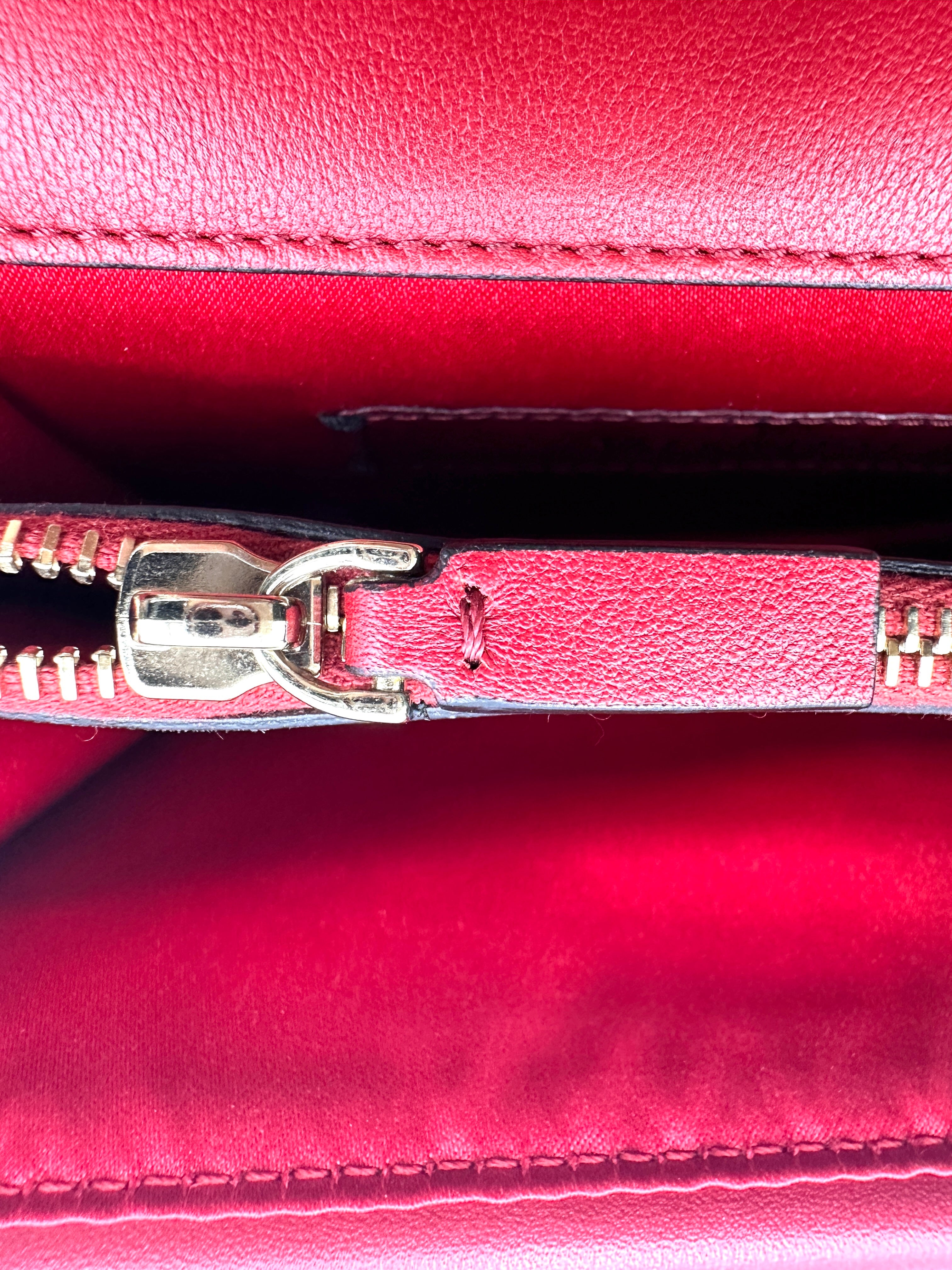 Valentino Garavani Rockstud Red Leather Shoulder Bag VT30