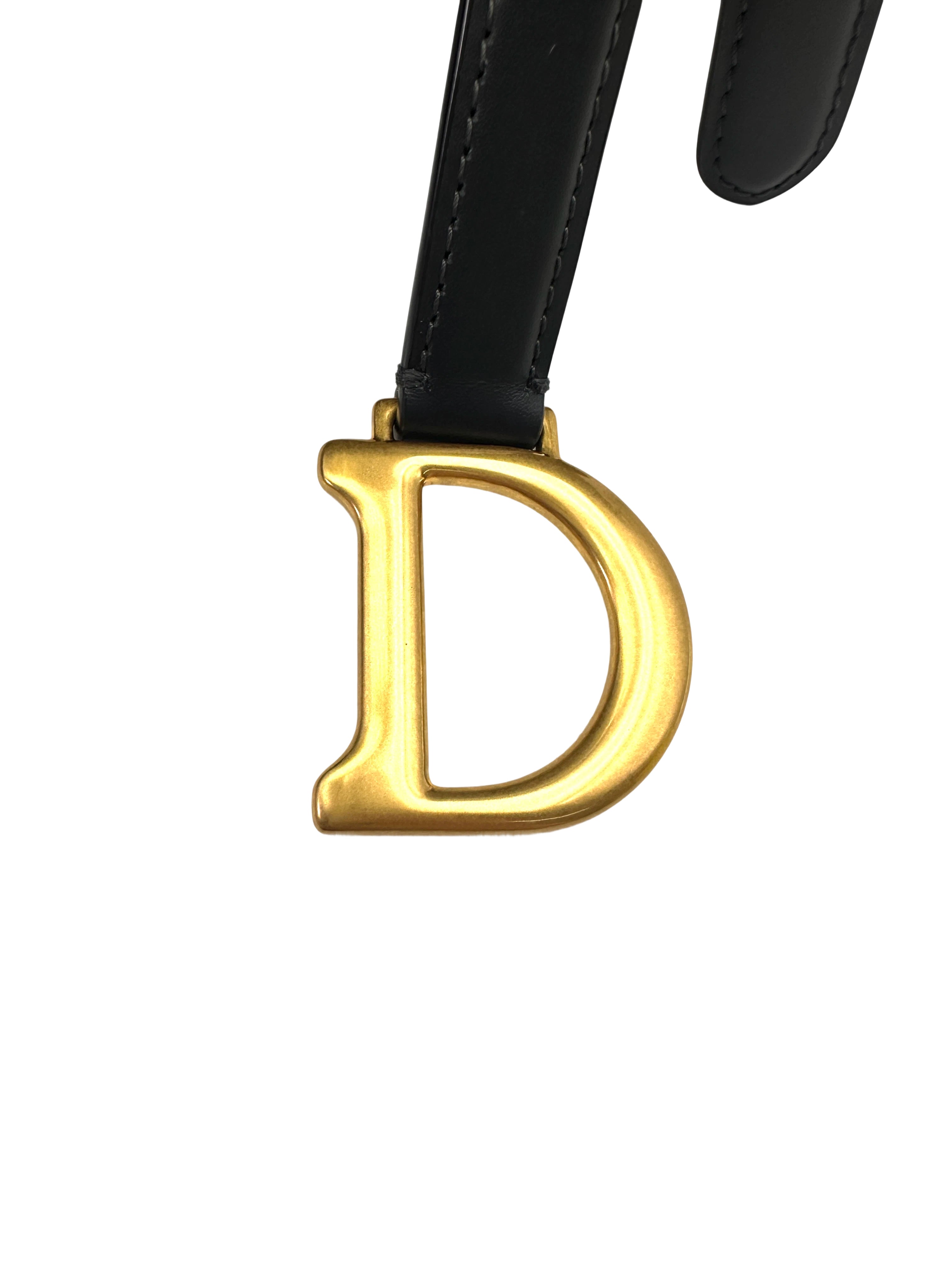 Christian Dior Oblique Black Jacquard Small Size Saddle Bag DR753