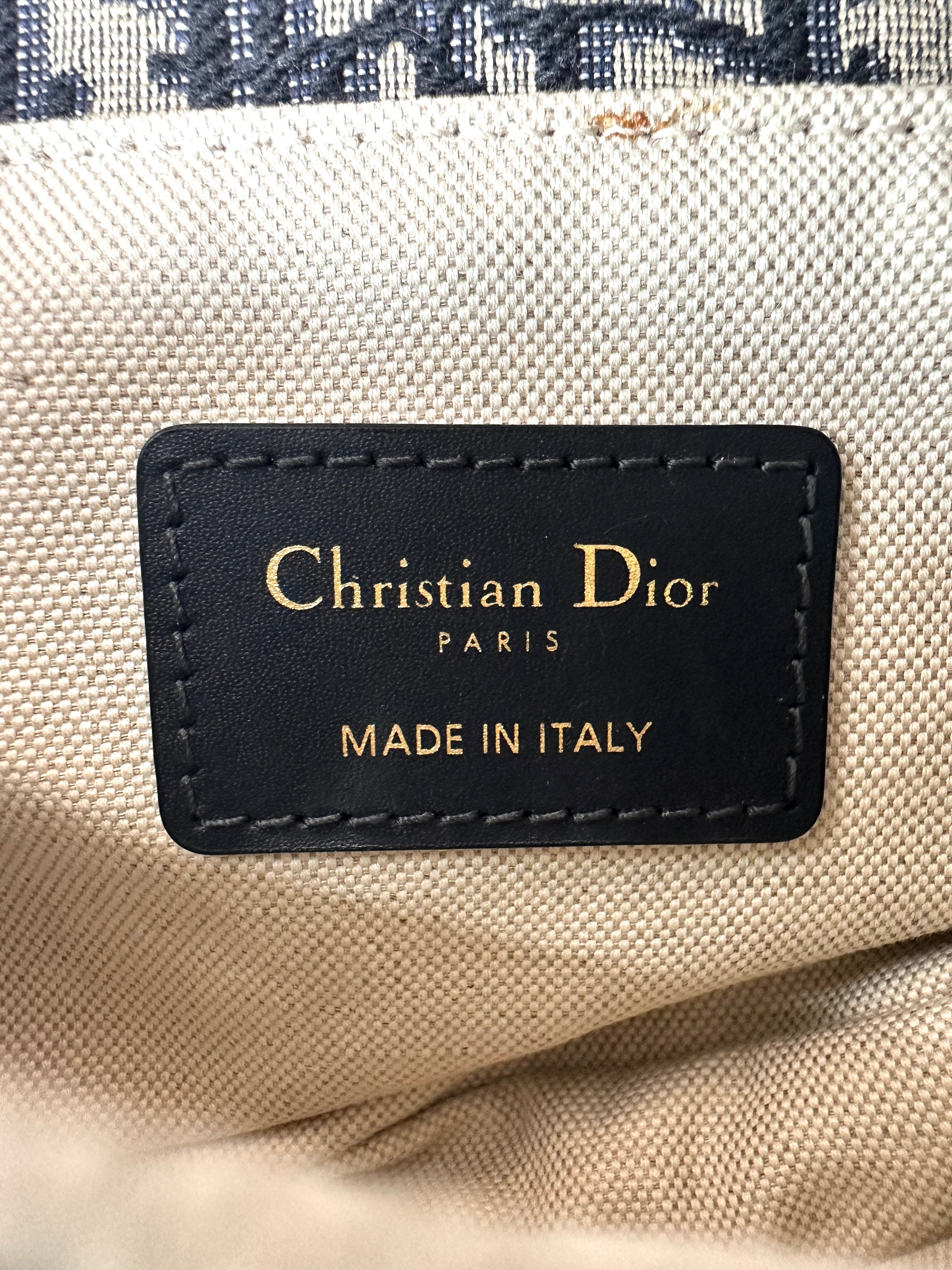 Christian Dior Oblique Black Jacquard Small Size Saddle Bag DR753