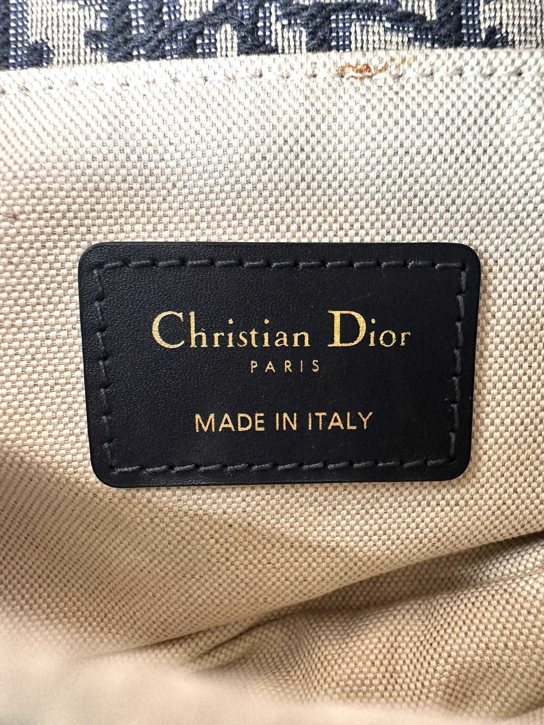 Christian Dior Oblique Black Jacquard Small Size Saddle Bag DR753