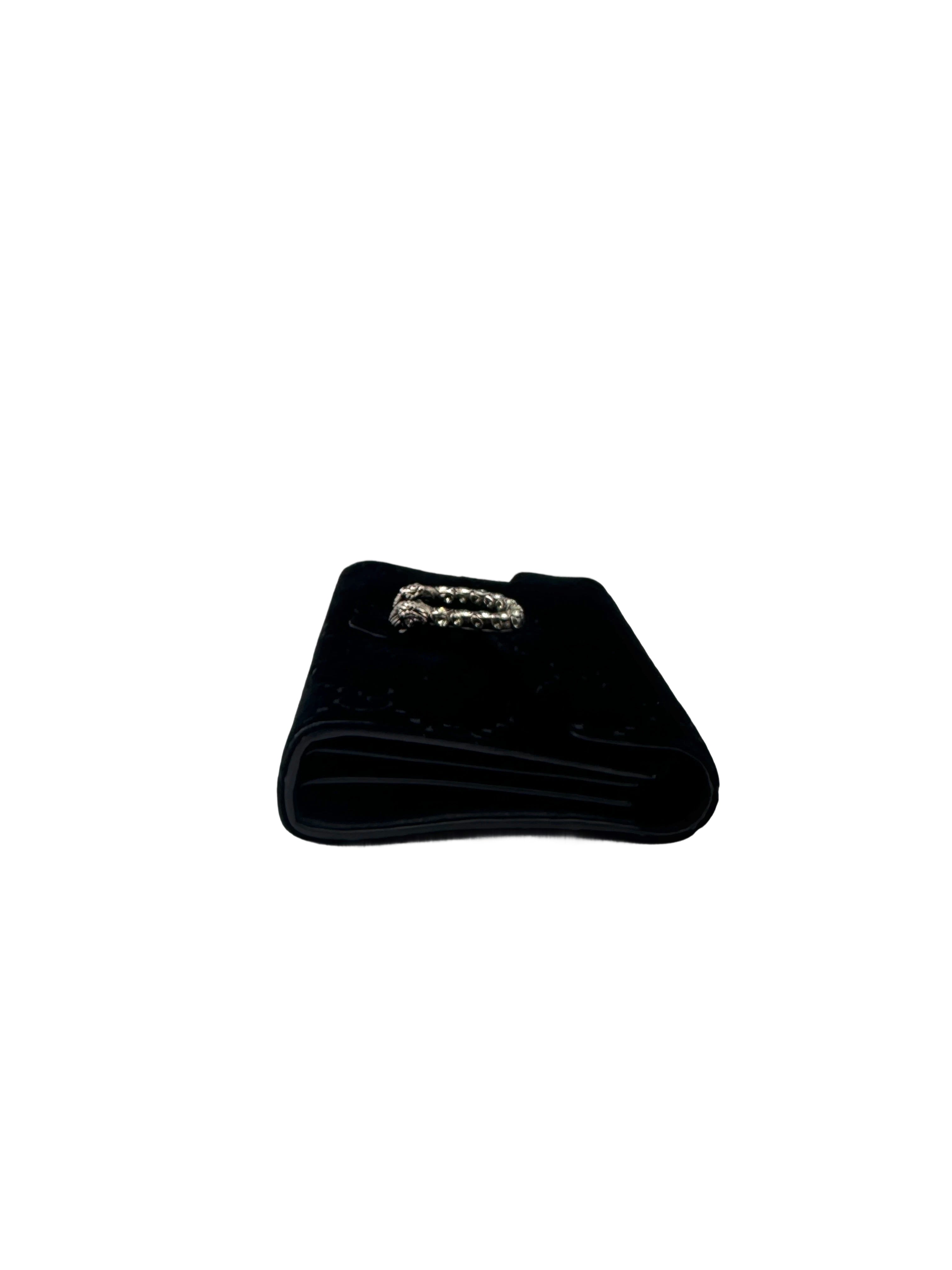 Gucci Dionysus Black Velvet Wallet On Chain GG1144